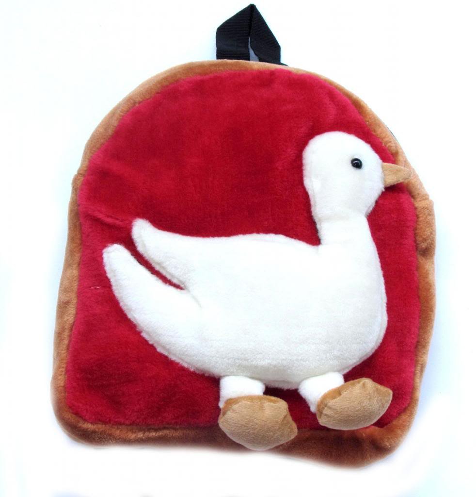 Tickles Duck Shoulder Bag Soft Toy Plush Kids Birthday Gift 3 litres