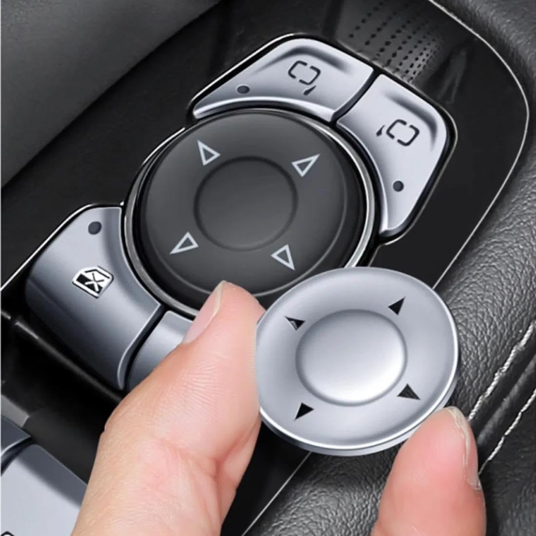 SKINII Decorazione Interni per Cadillac XT4 XT5 XT6 CT5 Finestra di Automobile Vetri Ascensore Pulsante Copertura Trim Adesivi per Interni 12 Pz/Set Modanatura Interni