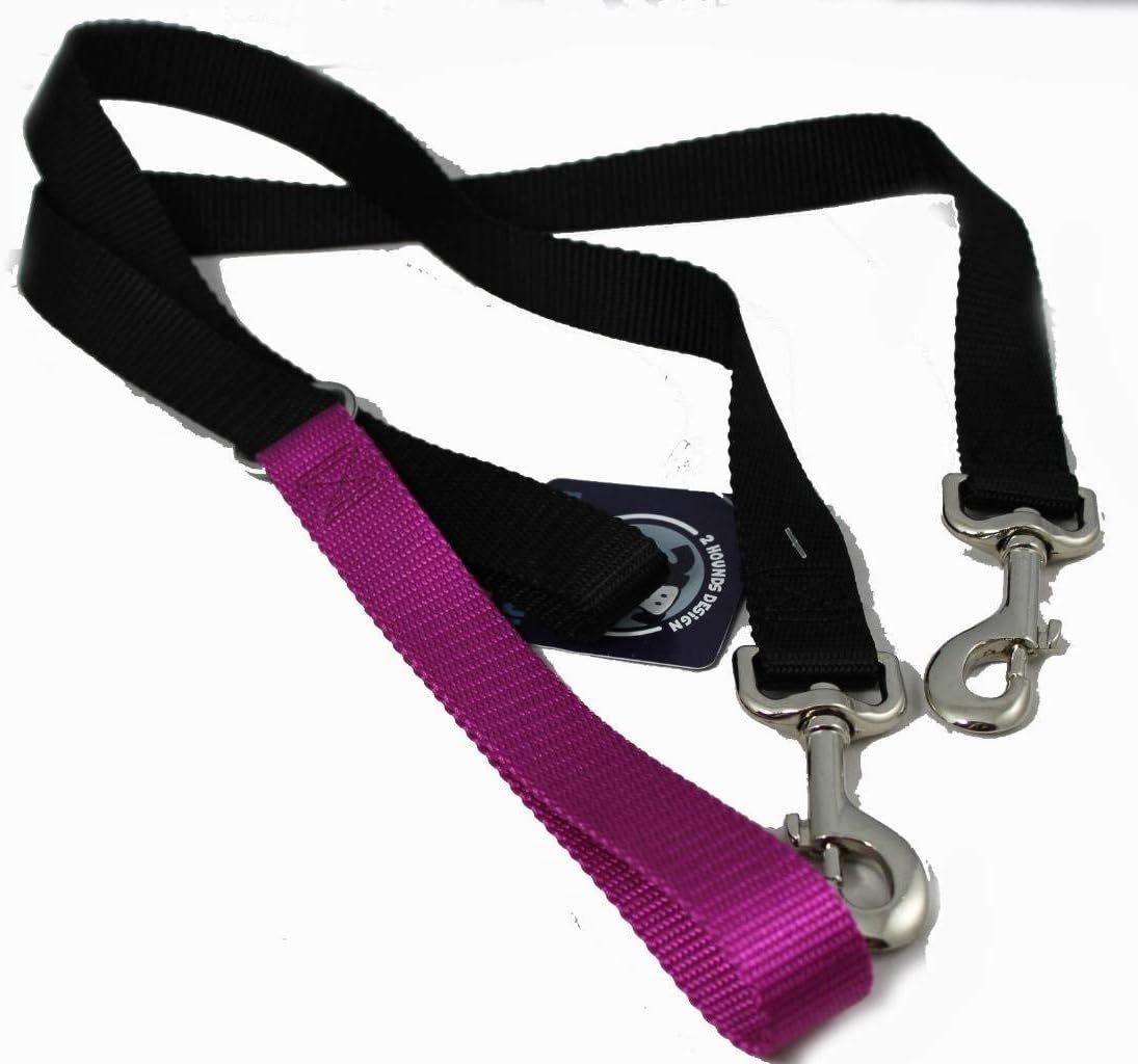 Freedom No Pull 1 Inch Training Leash ONLY Works with No Pull Harnesses Raspberry