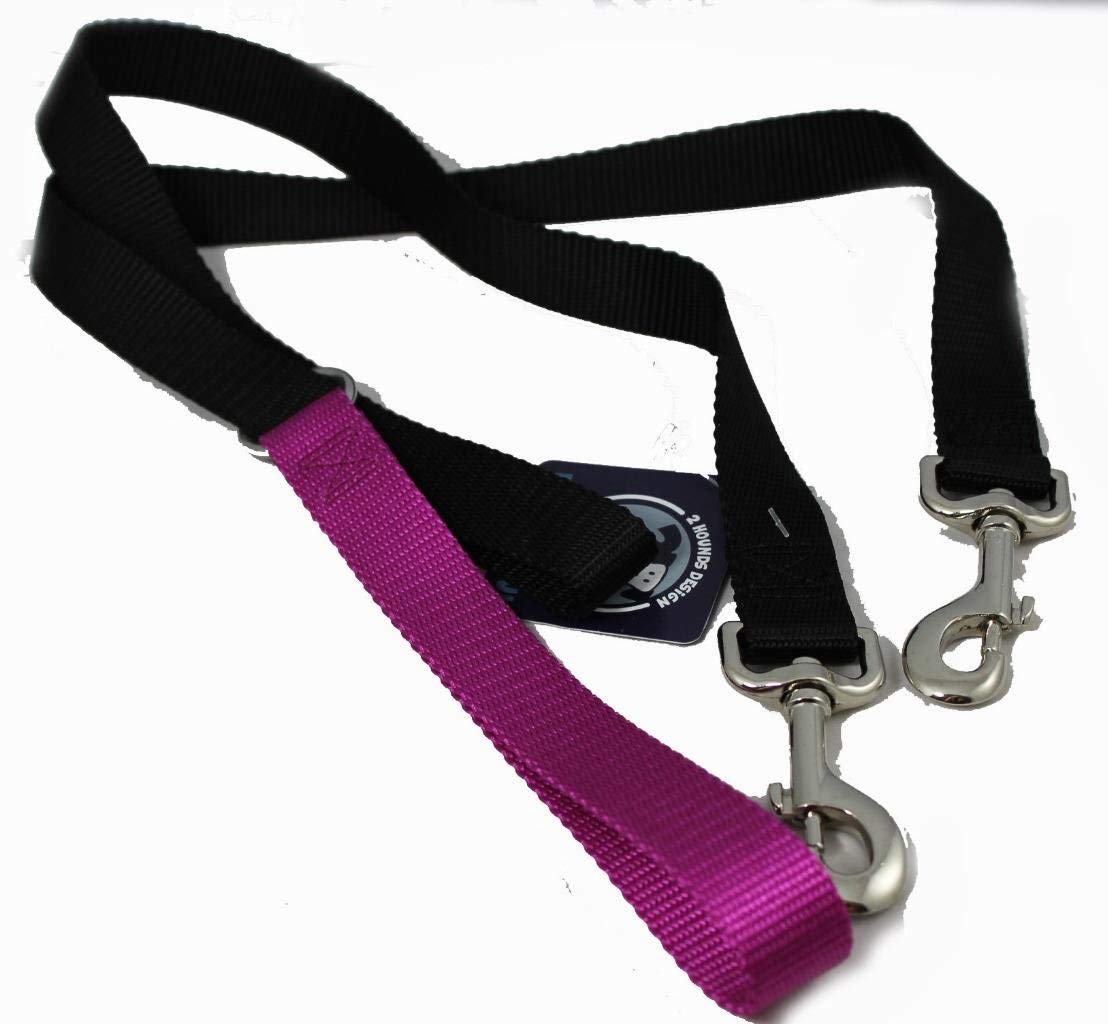 2 Hounds DesignFreedom No Pull 1 Inch Training Leash ONLY Works with No Pull Harnesses Raspberry