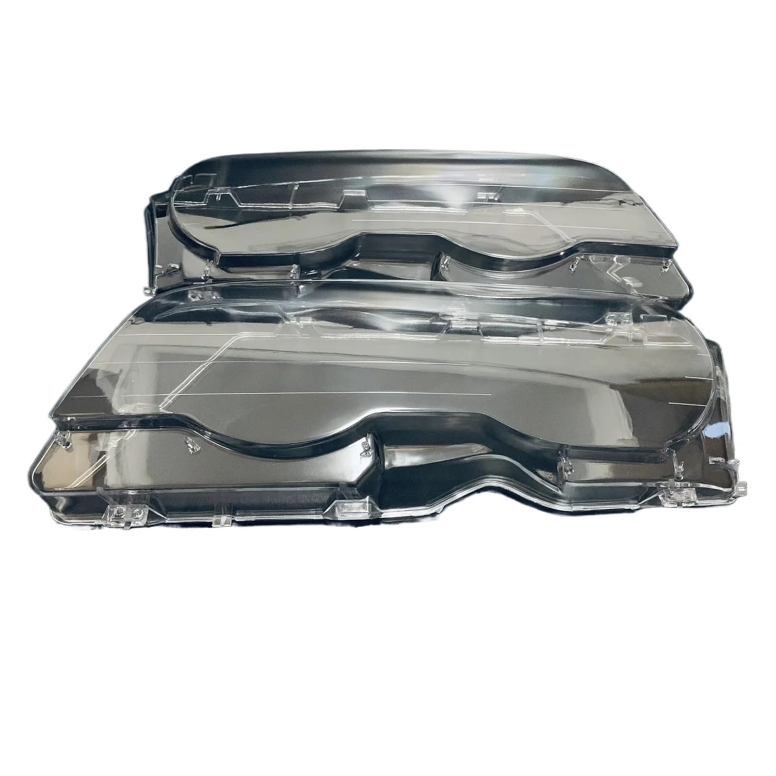 Lentes Faro Coche para BMW E46 2 Puertas 1999-2003 para M3 2 Puertas 2001-2006 Cubierta Pantalla Lámpara Transparente Cubierta Lente Faro Delantero Izquierdo Derecho Cubierta Faro Coche