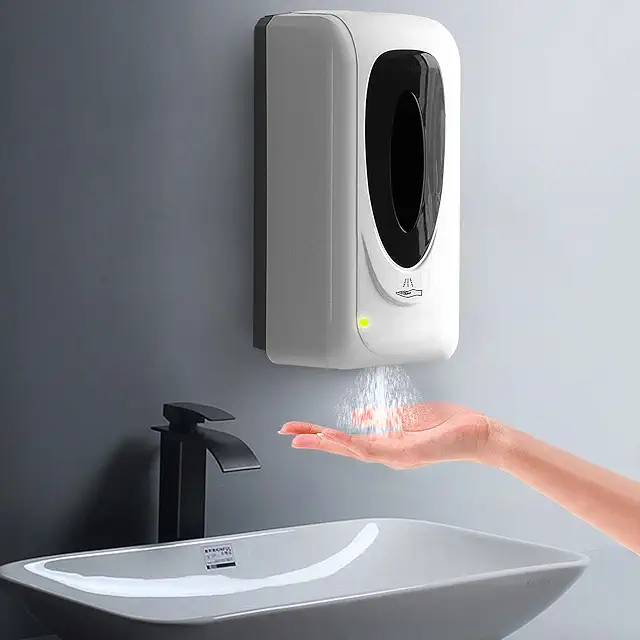 Imagen relacionada con Jewaytec Dispensador Gel Hidroalcoholico,Dispensador de JabóN AutomáTico Pared del Touchless,con Sensor de Infrarrojos,para El Hogar, La Oficina, Hotel(1000ml para Spray Mode)