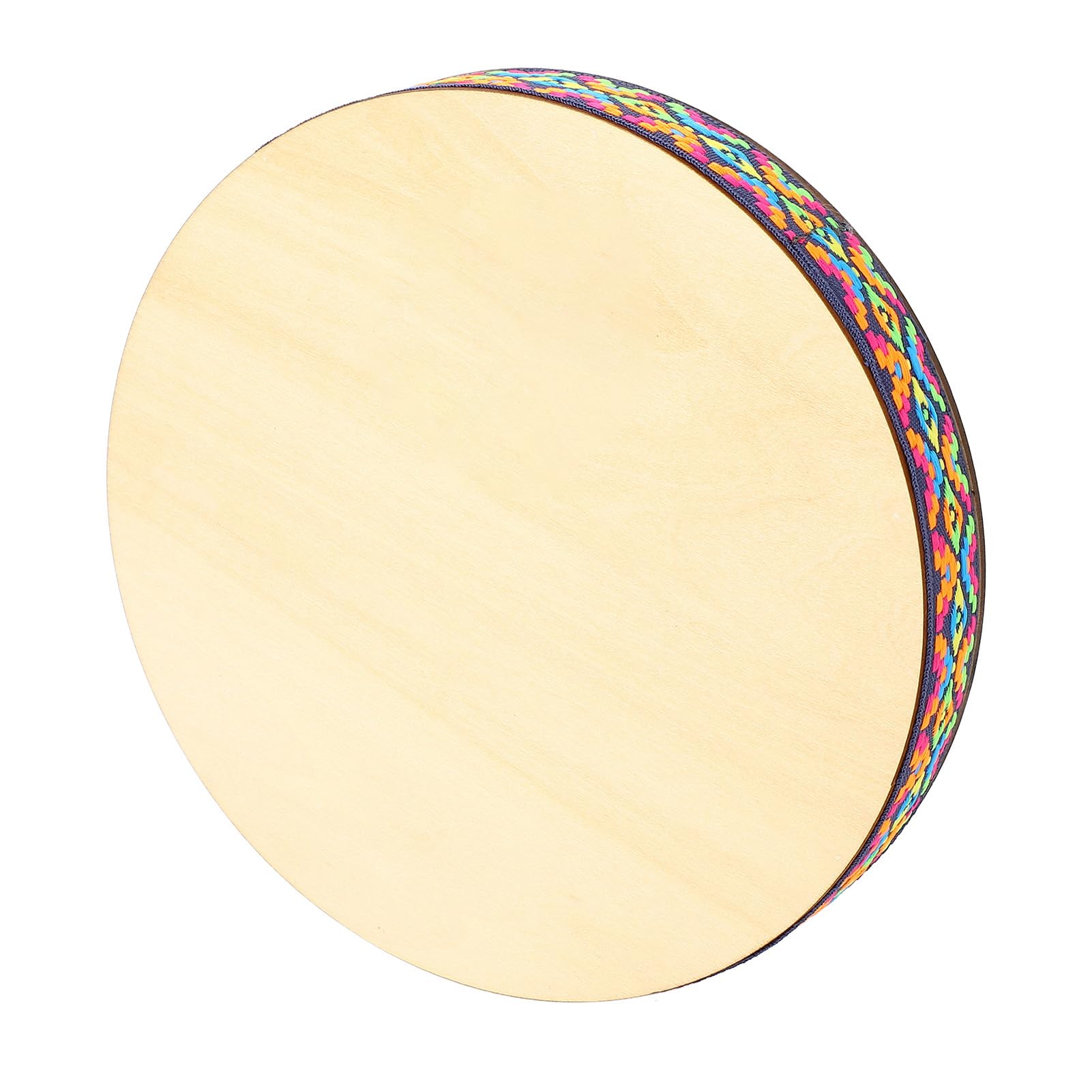 Irfora Drum a Mano, Tamburo Audio Oceano in Legno di Acero per Classe Musicale, Simulazione di Rotazione Concerti Onde Ruvide, Tieni il Tamburo con Entrambe le Mani, Ruota Lentamente