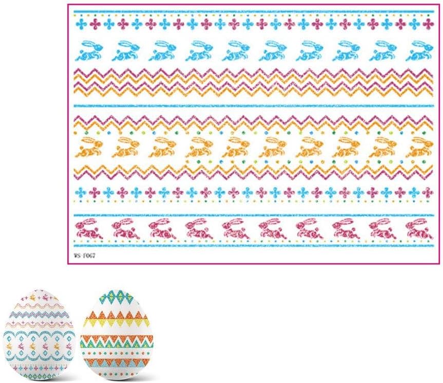 Thermo Heat Shrink Sleeve Decoration Easter Egg Wraps,Egg Fillers Stickers for Easter,EasterBasket Essentials Bulk,EasterGames Crafts Party Favors for Adults,EasterGifts Toys for Teens