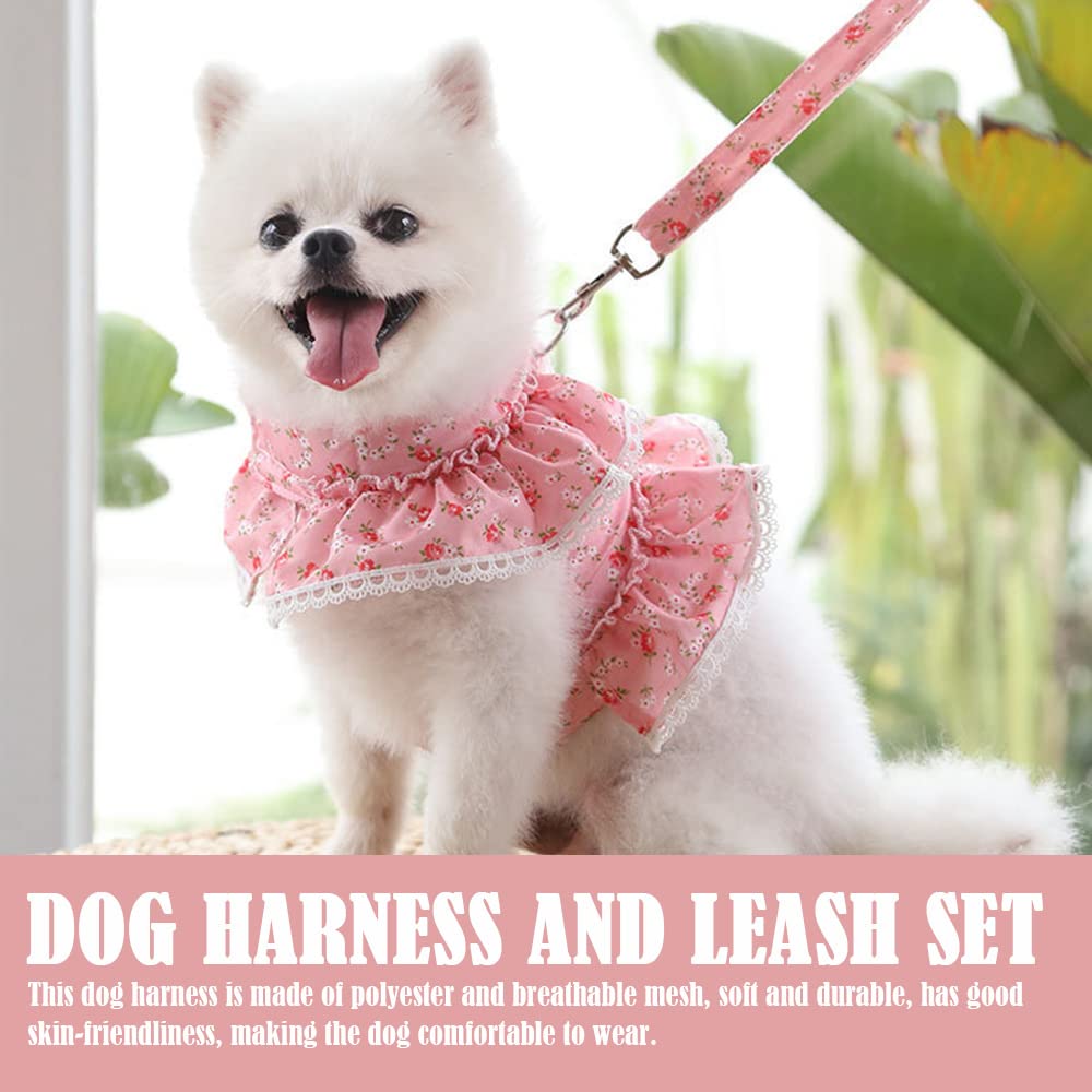 Service Dog Vest Lukovee Small Dog Harness Leash Set (XS Purple