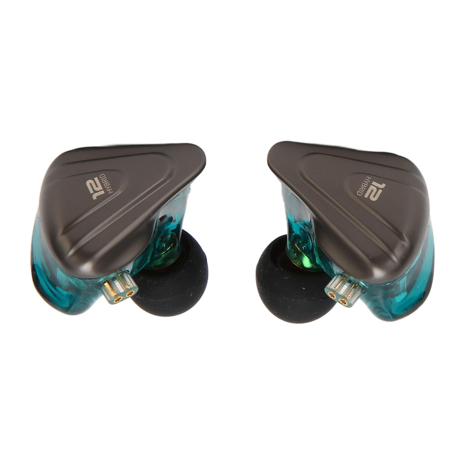 Jectse Negli Auricolari Cablati Con Monitoraggio Auricolare, ZSX IEM EARBUDS 5BA 1DD 6 Driver Hybrid, HiFi Stereo Annullamento del Rumore Cuffie Con Cavo Staccabile A 2 Pin da 0,75 Mm, per Canti (#3)