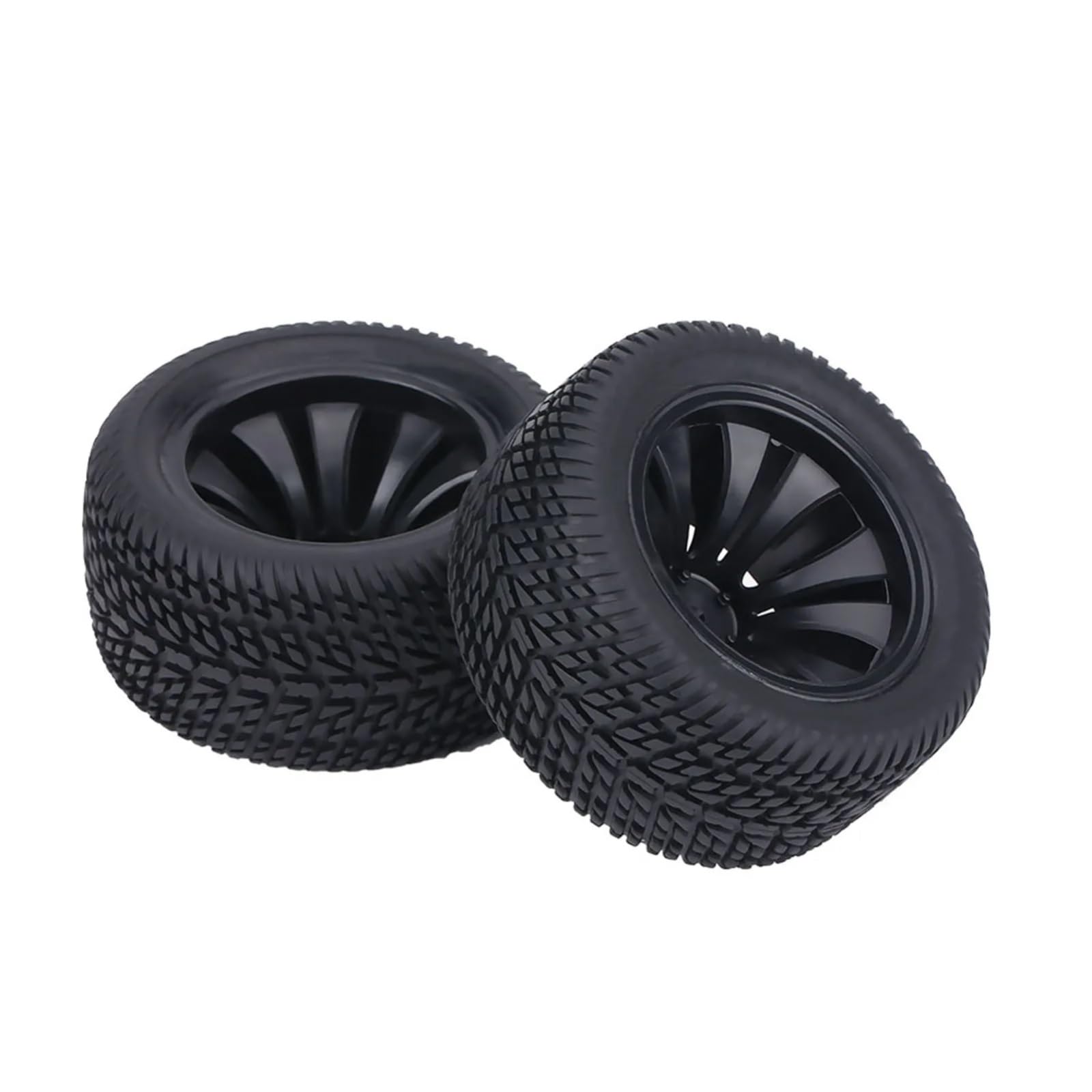 Per Racing 1:12 2 Pezzi Pneumatici Gomma Mozzi Plastica Ruota RC Modello Camion Auto Accessorio Assemblare Aggiornamento Modificato Sostituzione Sostituire Pneumatici