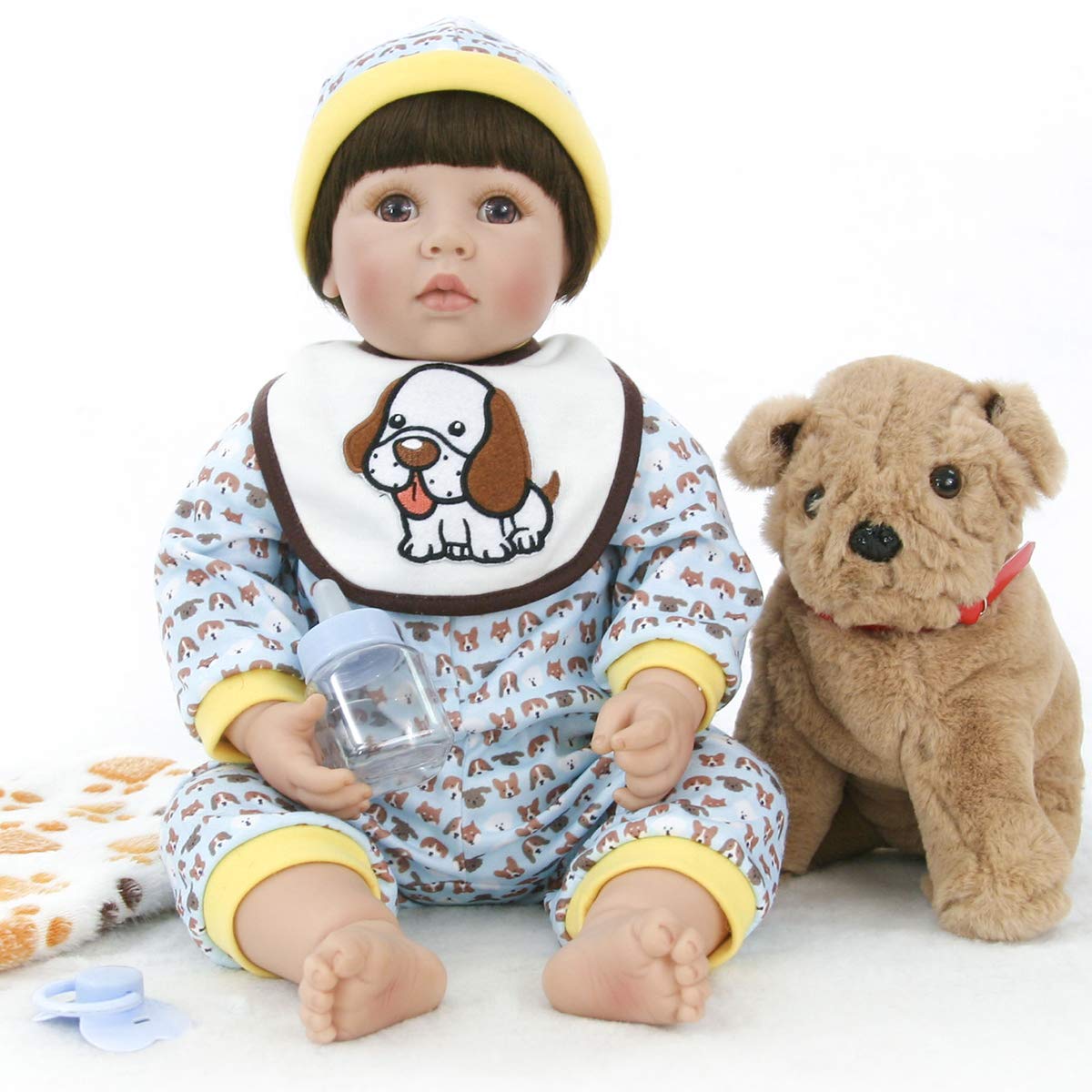 Love Bella Real Life Baby Dolls Princess Girl Realistic 20-inch Soft Weighted Cuddle Reborn Baby Dolls for Toddlers, for Ages 3+