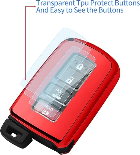 Miniatura 10 de Funda para llavero Toyota con llavero, de TPU de 360 grados suave de alta calidad, compatible con llave inteligente de Toyota Highlander RAV4 Camry
