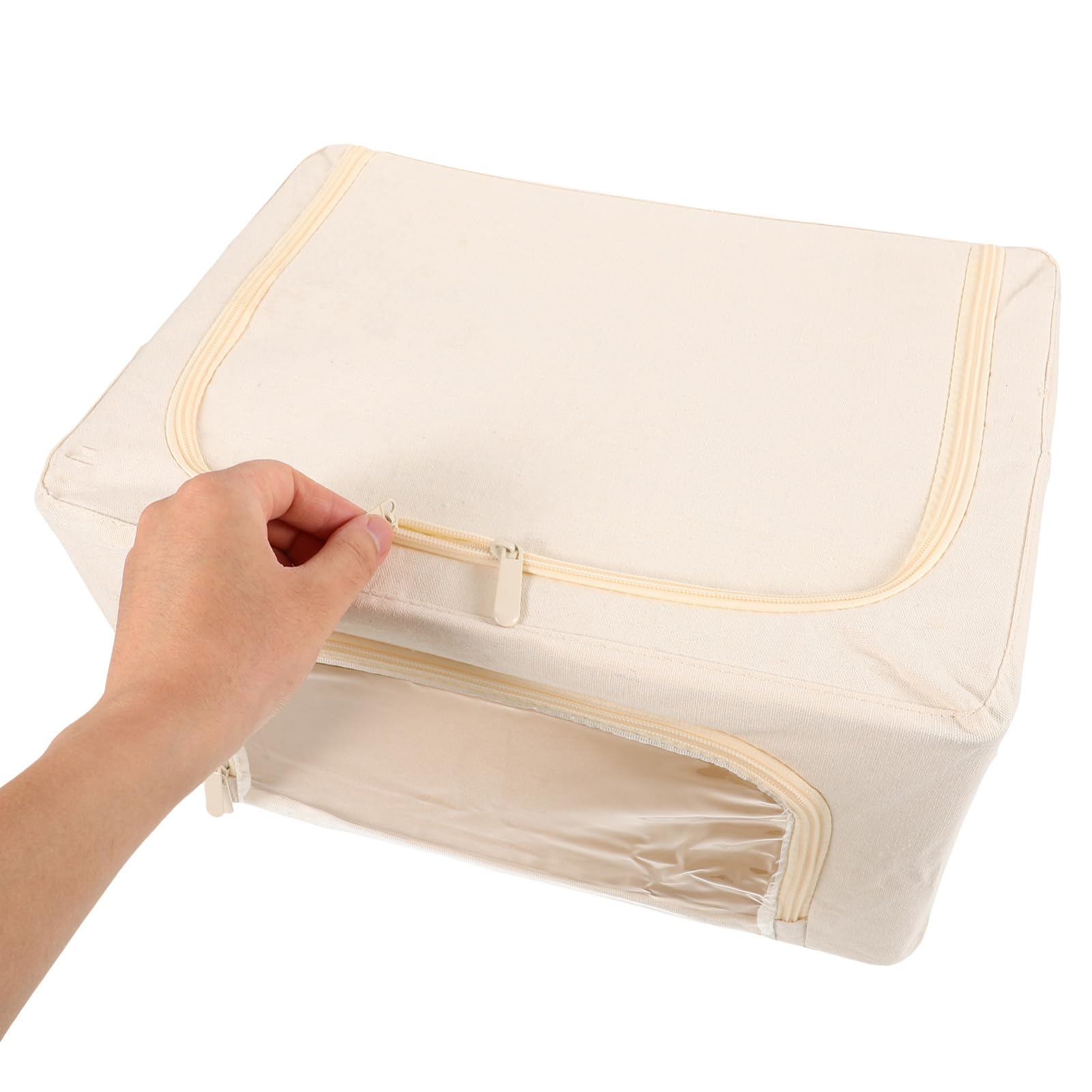 VALICLUD Scatola Organizzatore per Trapunte Grande Beige Finestra