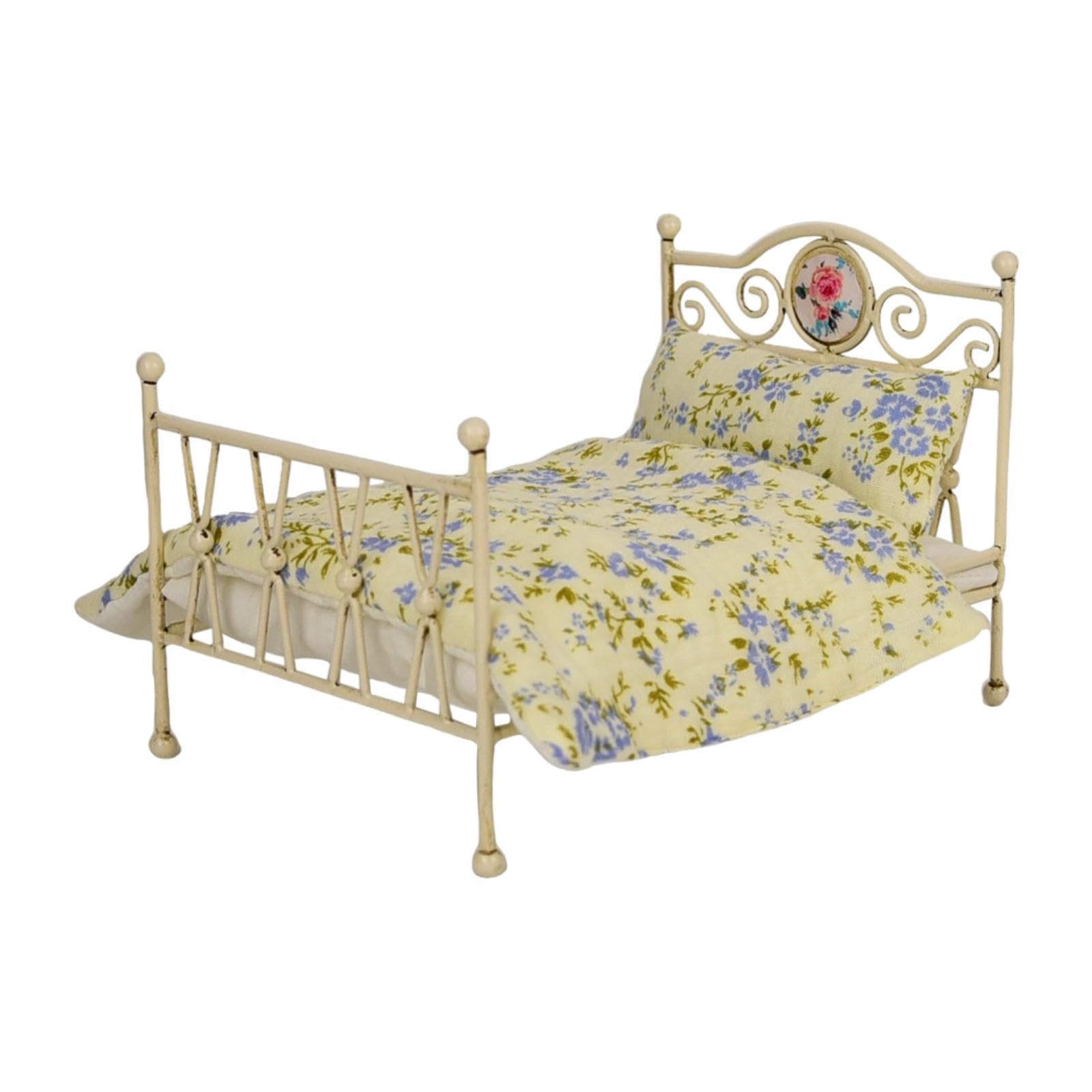 Letto Giocattolo 1/6 Per Bambole In Ferro
