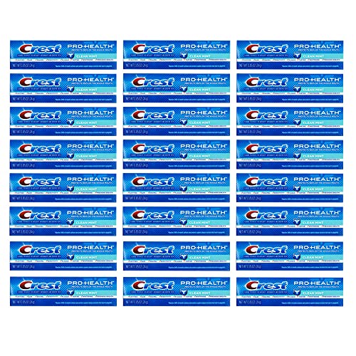 Crest Pasta de dente 037000995609 Pro-Health Clean, fórmula suave 25 ml, tamanho para viagem, (pacote com 24)