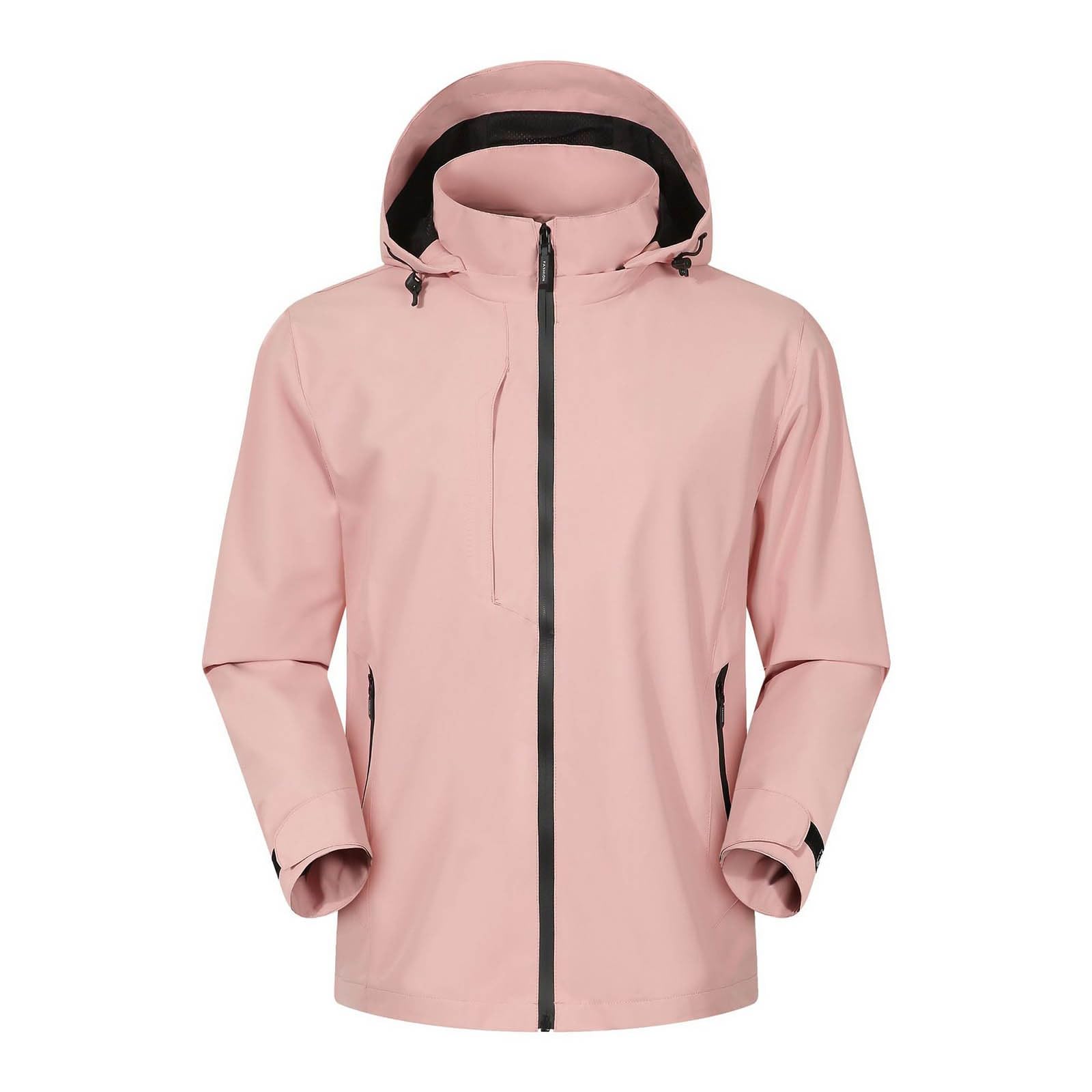 Generisch Chaqueta de invierno para mujer, ligera, resistente al viento, para mujer, senderismo al aire libre, abrigo con capucha, abrigo informal de primavera y otoño, cortavientos estampado para