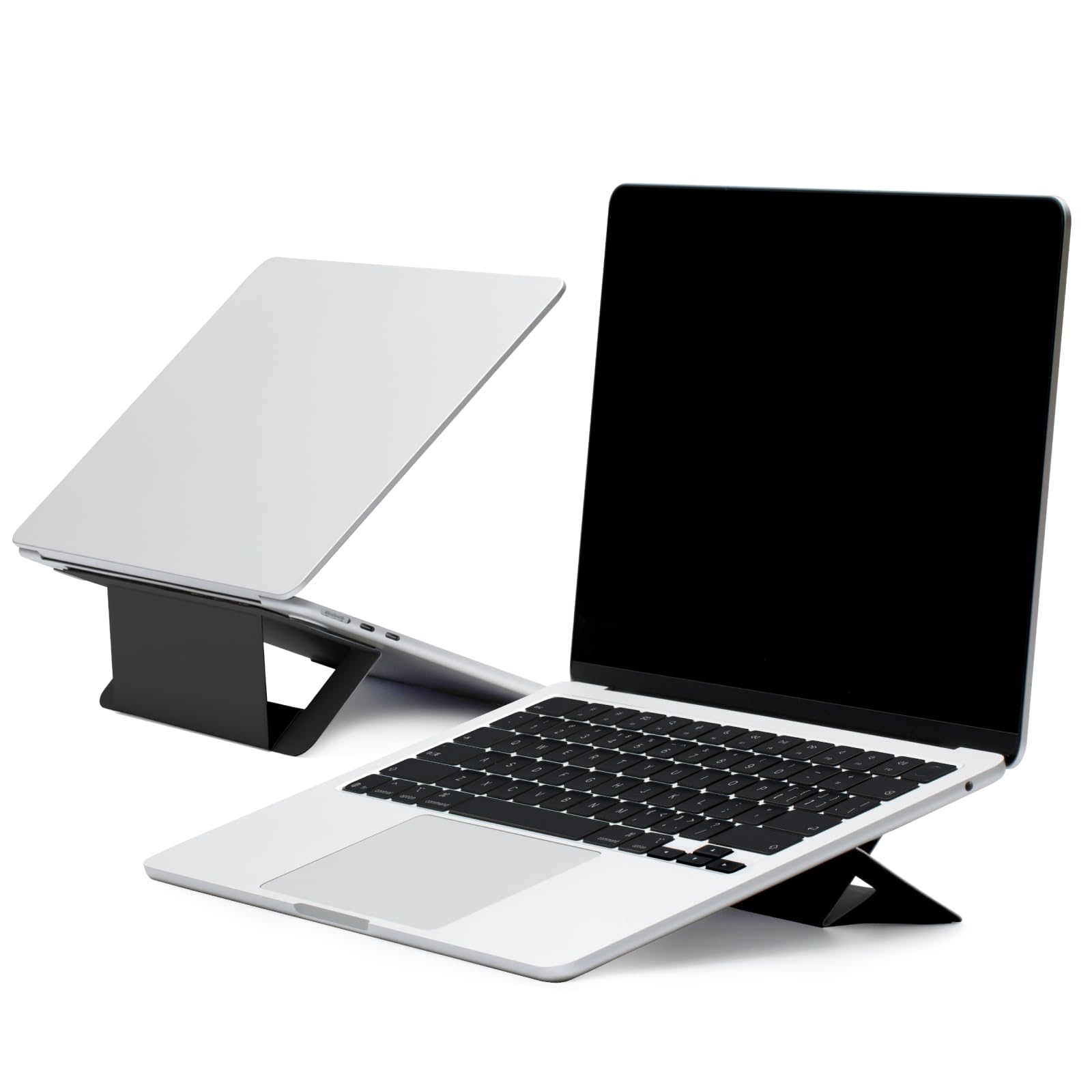 MOFT Laptop Stand for Desk, Adhesive Airflow Laptop Cooling Riser for Heat Dissipation with 2 Adjustable Viewing Angles, Foldable & Portable Computer Stand Compatible with Laptops 11