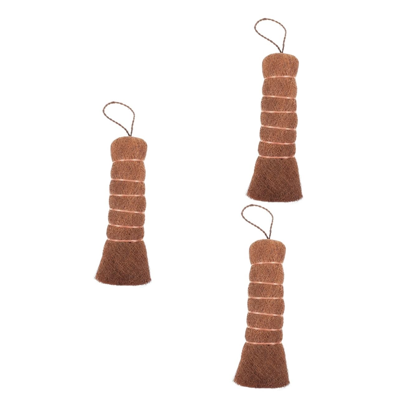 OUNONA 3piezas Cepillo De Limpieza Para Bandejas De Té Palma Herramienta Multifuncional De Cocina Para Lavar Platos y Utensilios Adecuado Para Hogar y Restaurantes