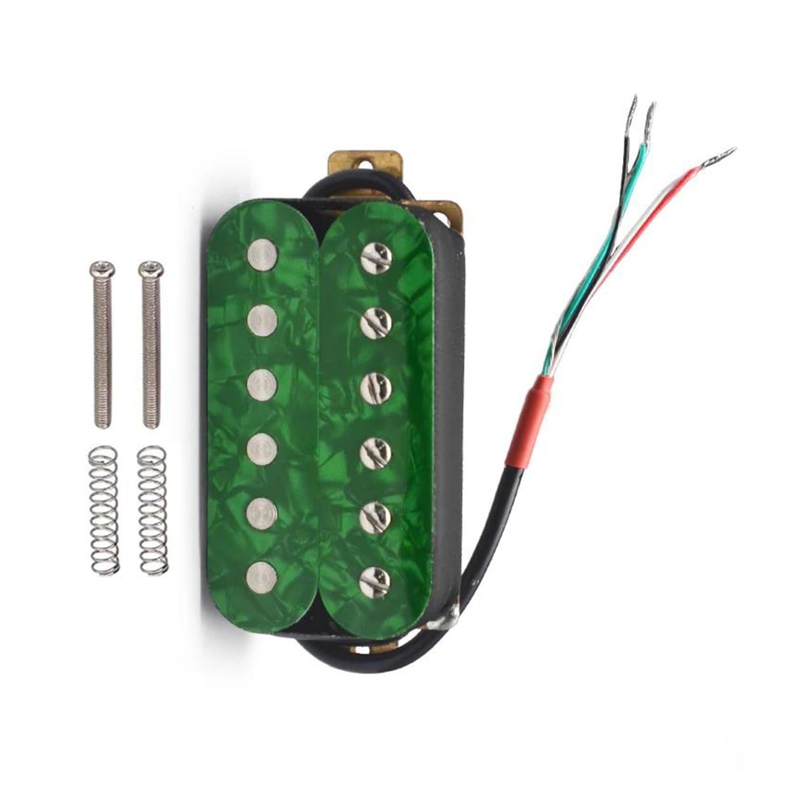 E Gitarren Tonabnehmer Mit Verstellbaren Schrauben Für 6 Saiten N7.5K/B15K Erhältlich In Mehreren Farben(Green N B)