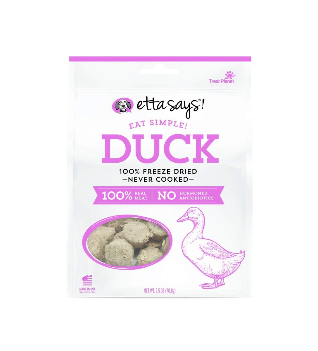 etta says!Simple Freeze Dried Duck Treats, 2.5 Ounce
