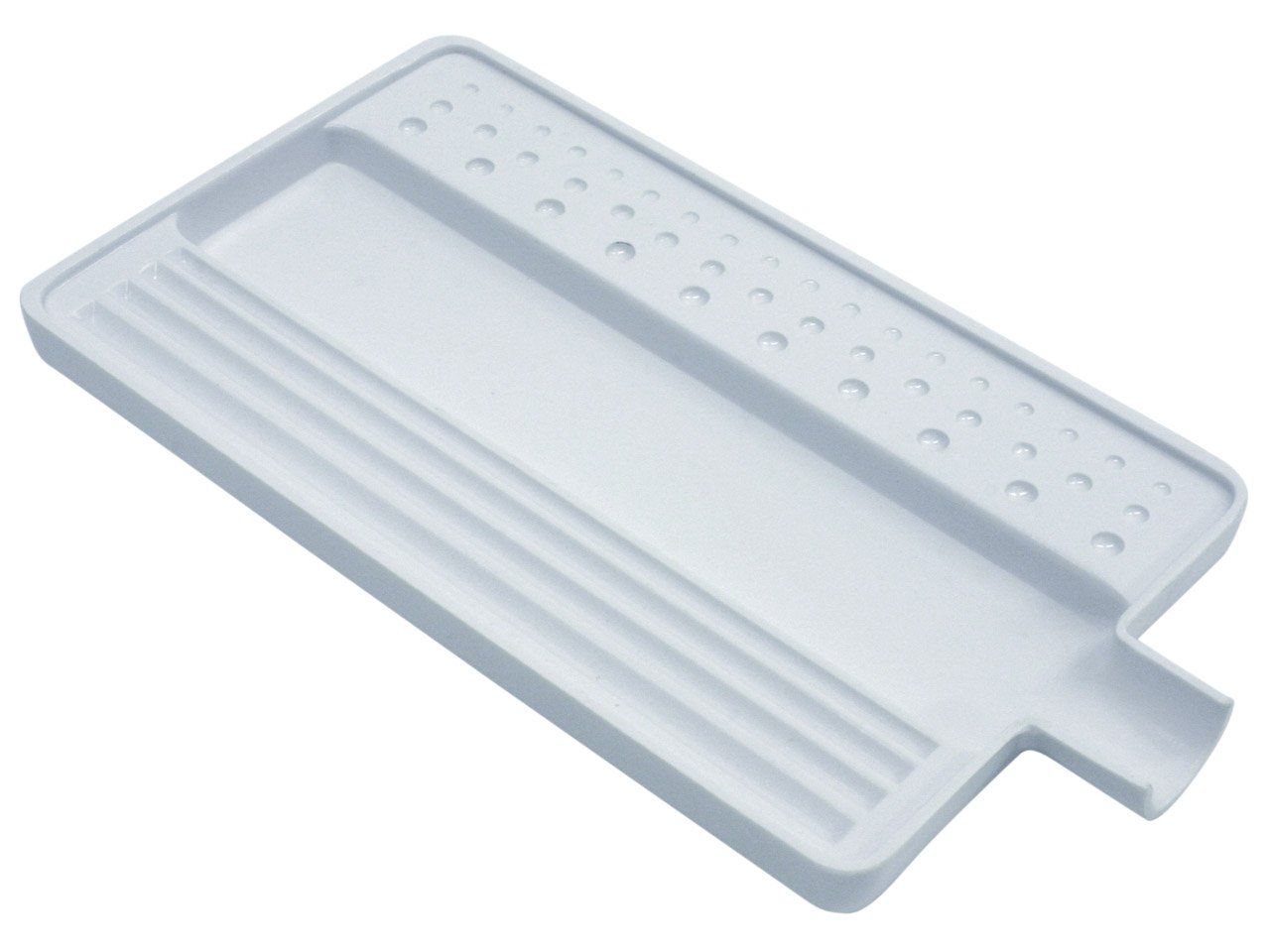 Cooksongold Plastic Gemstone and Bead Sorting Tray, 3.0/3.5/4.5/5.5mm Slots, 150mm Tray, White