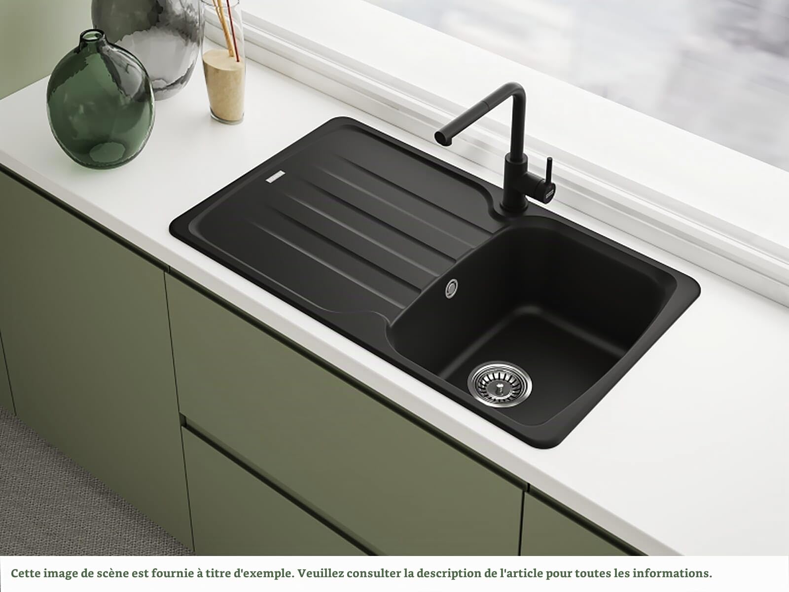 Franke 115.0712.435, Robinet de cuisine Lina L pull-out, Matte black
