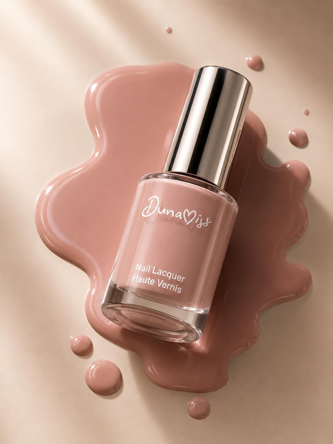 Nail Paint 6ml | Premium Nail Polish with Vitamin E,Biotin,Jojoba Oil | Long Lasting Quick Dry Chip Resistant Nail Color | Pearl Glow Top Coat & Stylish Shades Nails Laquer | Ideal for Festive Gifting-Nail Paints for Women (NUDE MUSE)-image-3