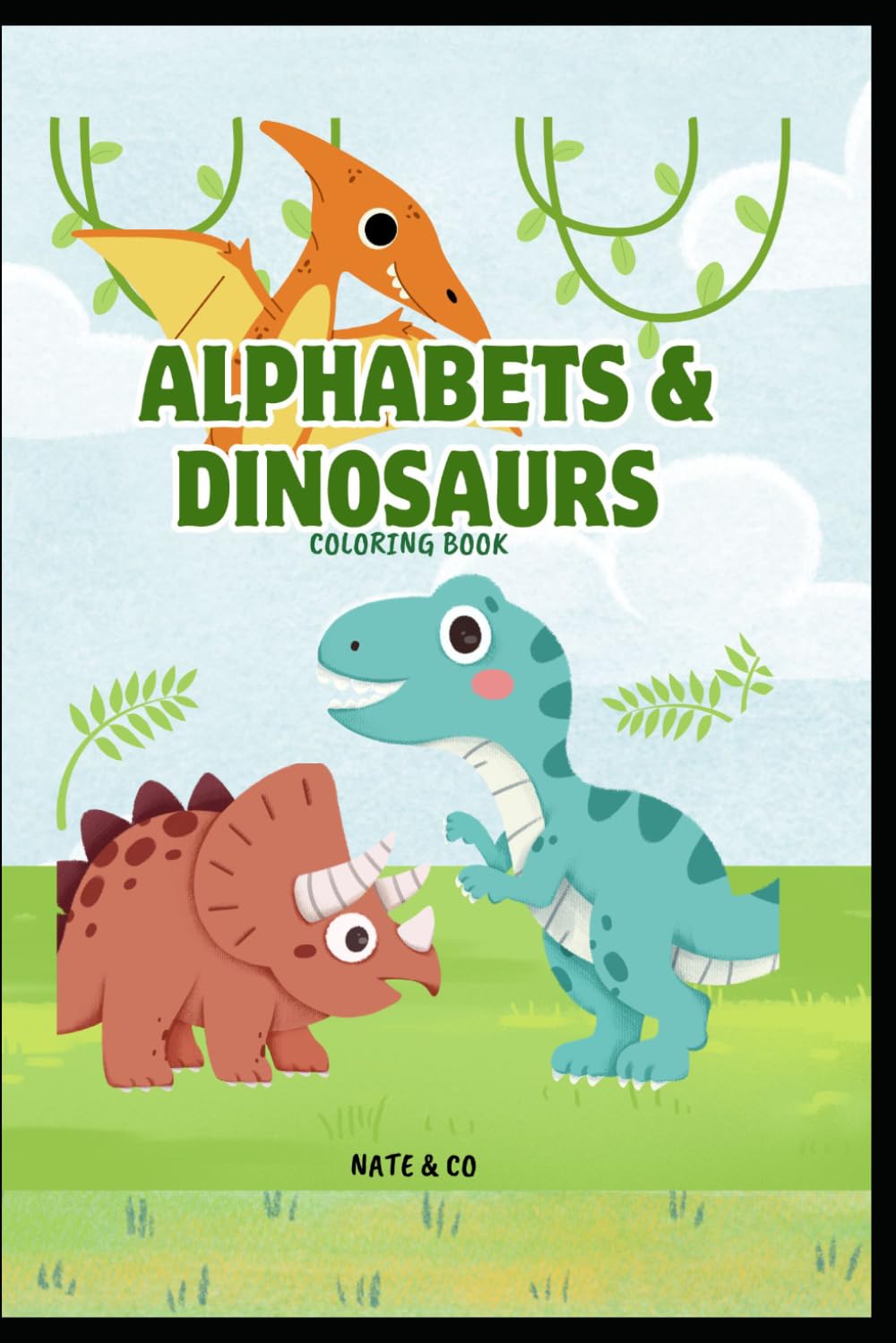 Alphabets & Dinosaurs! (Coloring fun - Dinosaurs)