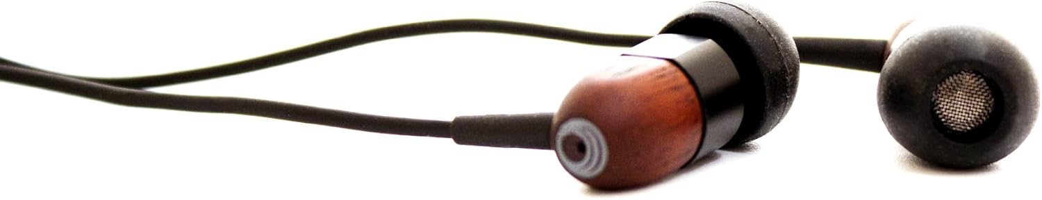 thinksound ts02-blkchoc 8mm Passive Noise Isolating Wooden Headphone with Award Winning Warm and Balanced Sound (Black/Chocolate)