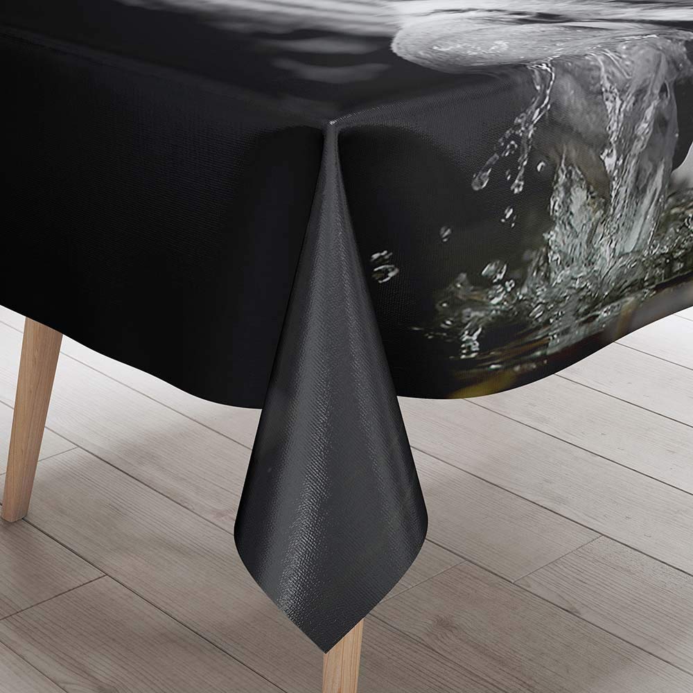 Morbuy Tovaglia Rettangolare di Tigre Stampa, 3D Tovaglie da Tavolo Impermeabile Antimacchia 100% Poliestere per Cucina Giardino Feste Decorazioni (Tiger Forest,140x260cm
