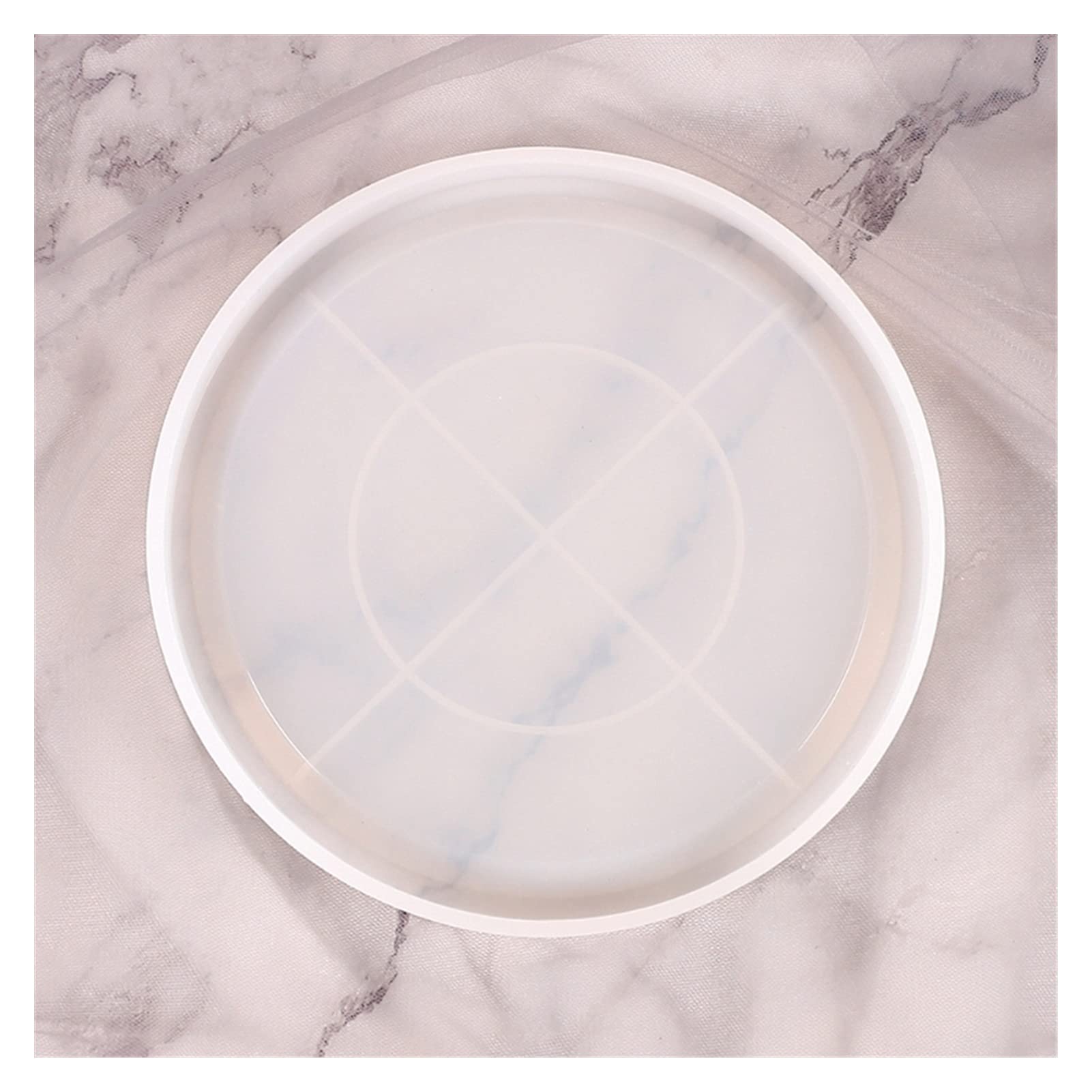 Molde de resina epoxi flexible para platos de ágata y bandejas de fruta estables