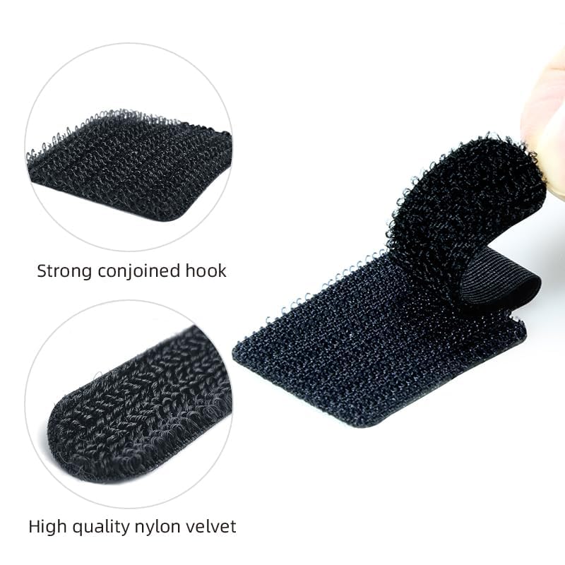 Cintas adhesivas de velcro para gestión de cables, ajustables y estables, para escritorio, hogar y oficina, 50 piezas por caja miniatura 5