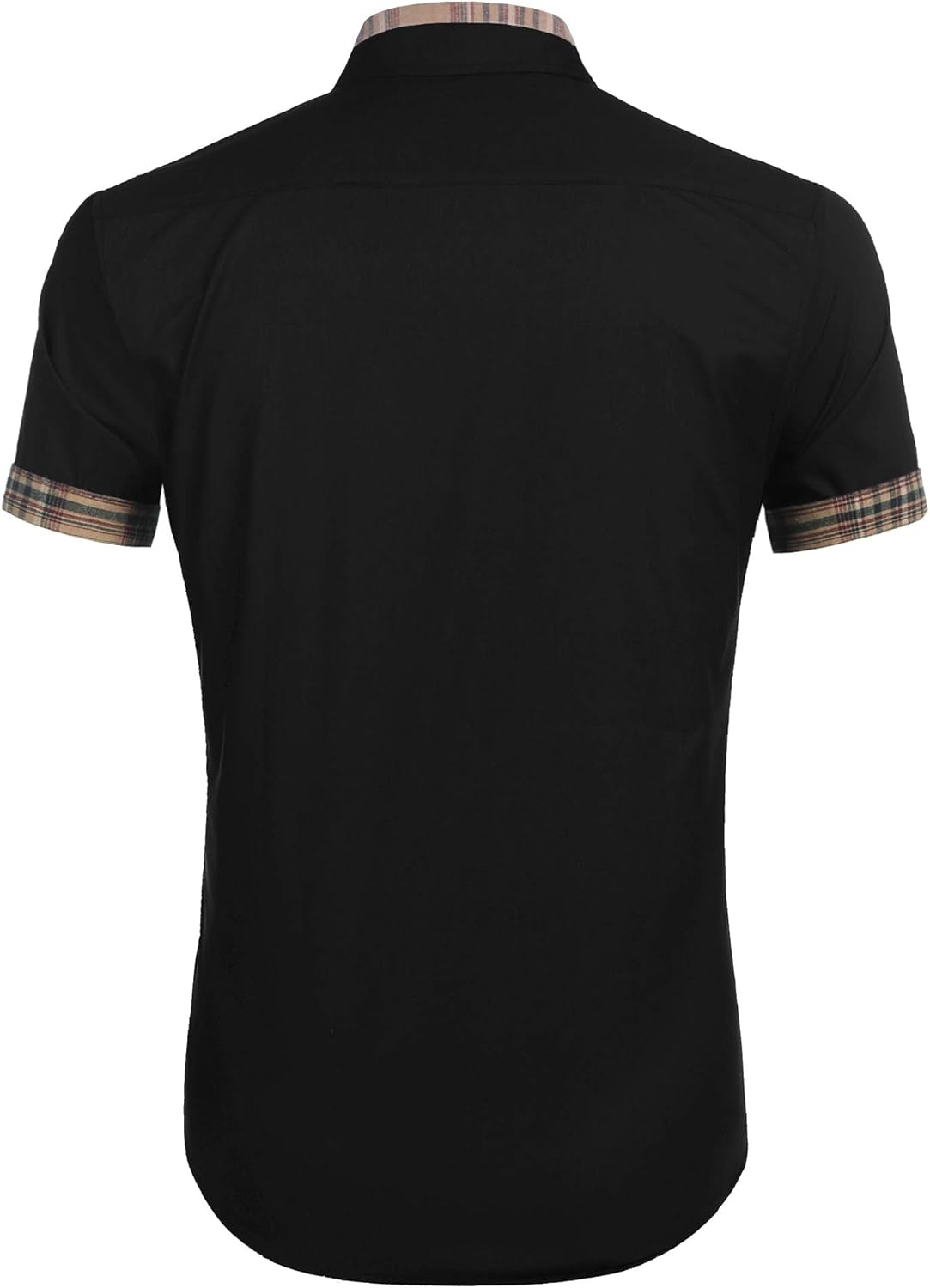 COOFANDY Men's Casual Shirt Dress Shirt Short Sleeve Regular Fit Business Shirt Non Iron Shirt Plaid Collar with Pocket 5 61ajsckWGpL. AC SL1500