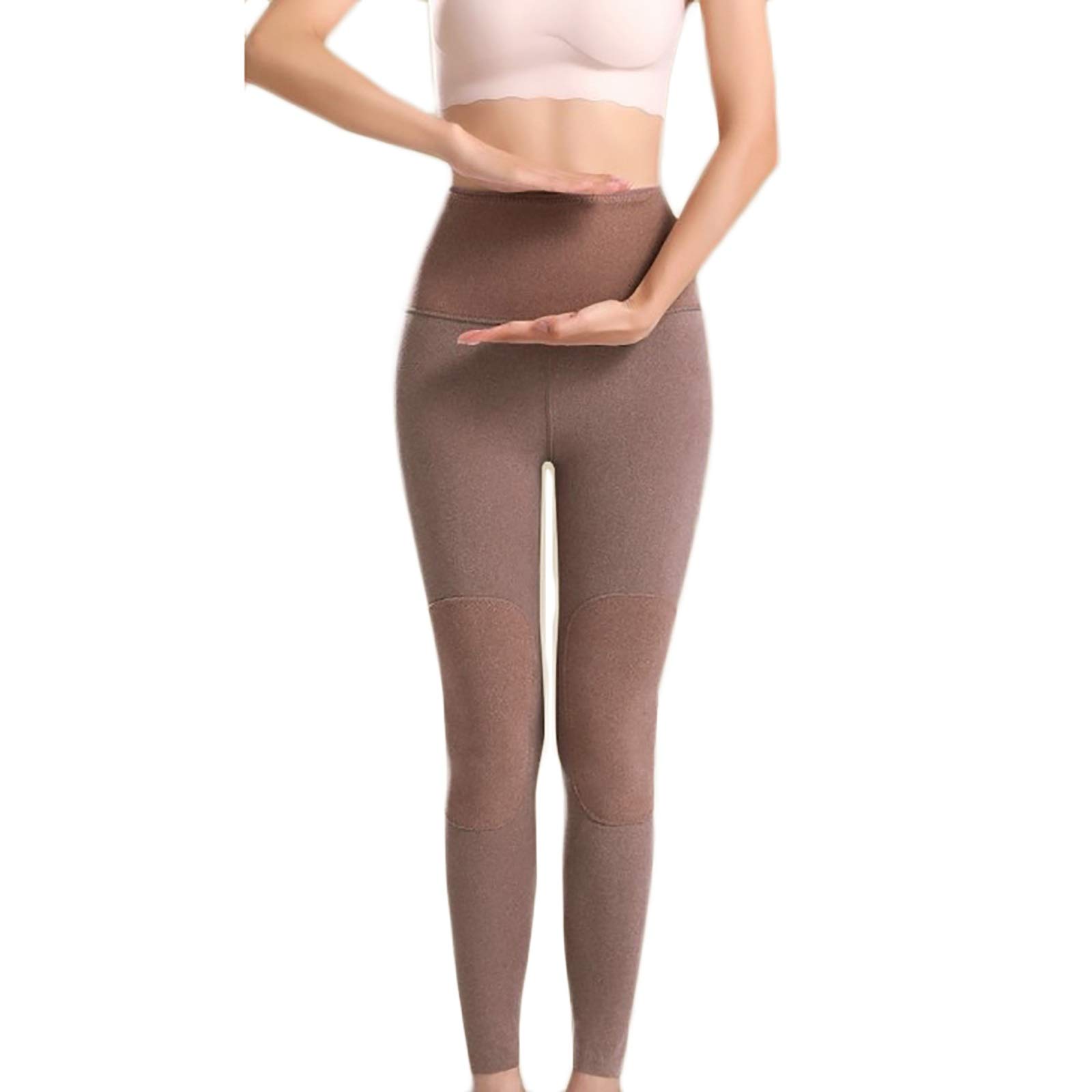 G&F Donne Pantaloni Leggings Pantaloni Termici A Vita Alta Pantaloni Elastici Tenere Caldo Inverno
