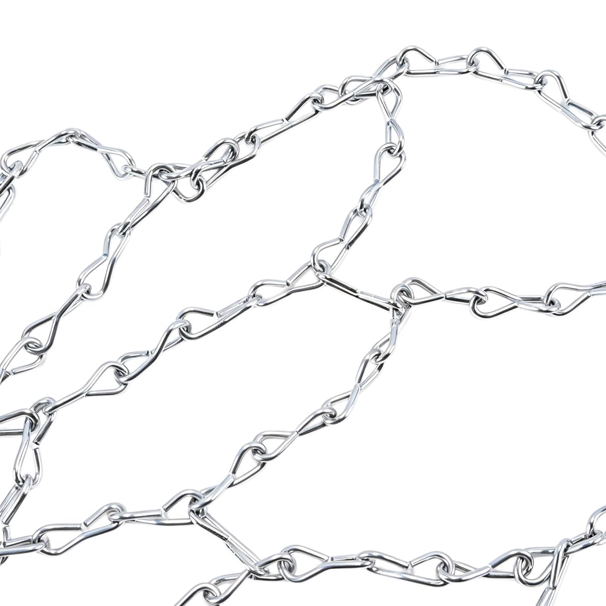 Riven Rete da basket, catena in acciaio di ricambio, 50 cm, in lega, per interni ed esterni, zincata, spessore 3 mm, resistente alla ruggine