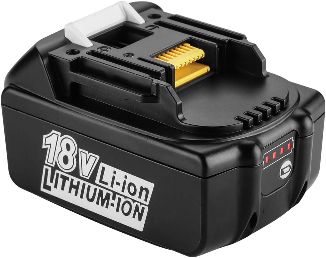 Energup Batterie de Rechange 18V 5,0 Ah + Chargeur pour Makita Batterie 18V BL1850 BL1840 BL1830 BL1820 BL1815 et Chargeur DC18RA DC18RC DC18RD