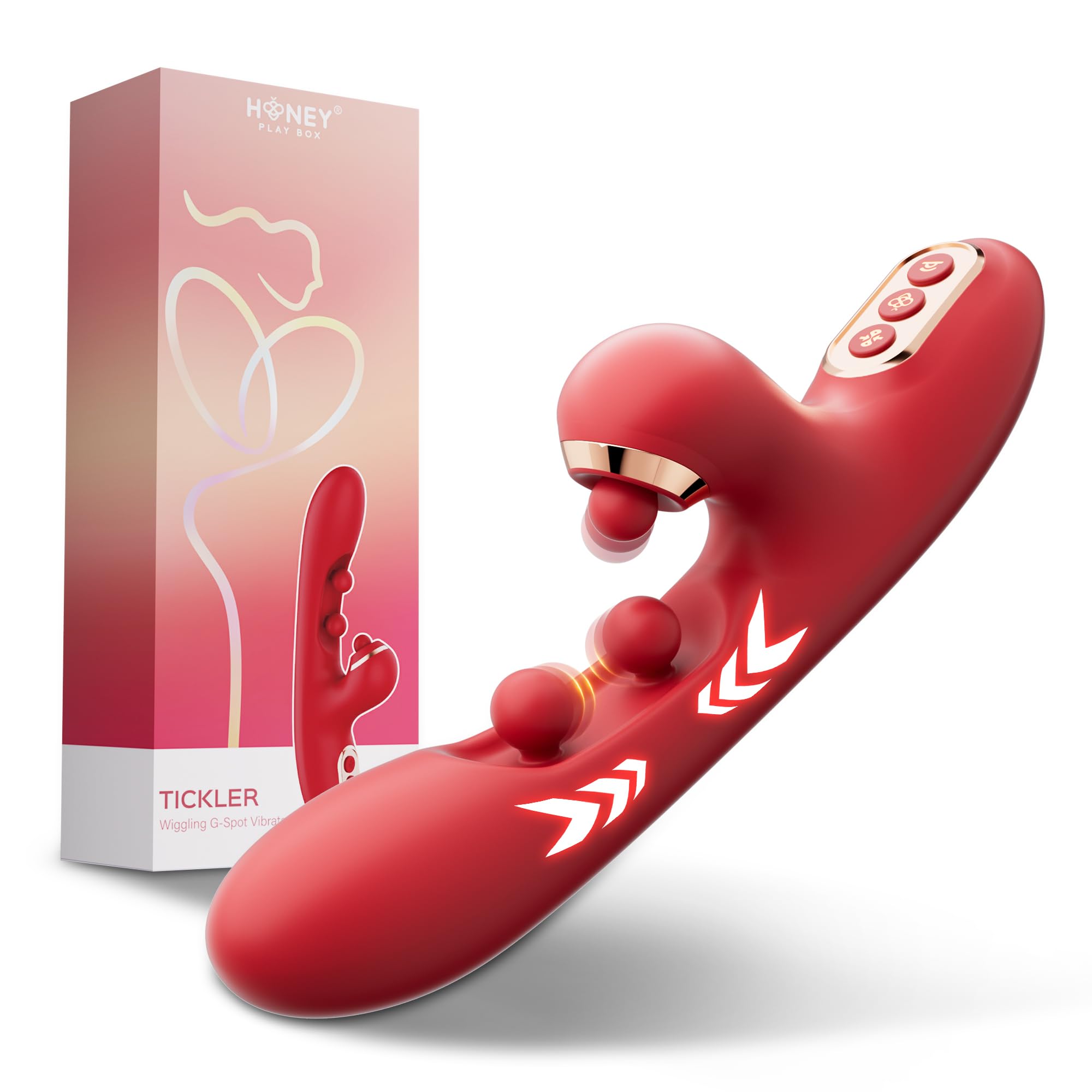 Amazon.com: Honeyplaybox Thrusting Vibrator with 10×3 Modes – 10 Wiggling,  10 Vibrating & 10 Tapping | Twin Ball Tech