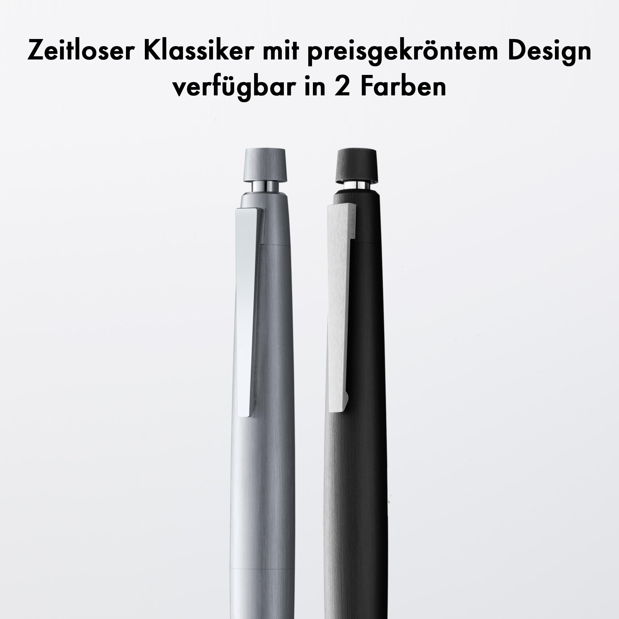 Lamy 2000 black Druckbleistift in Strichbreite 0,7 mm & Radiertip | Lamy Druckbleistift in robustem Gehäuse aus Polycarbonat – perfekt ausbalanciert – mit Feinstrichmine M 40