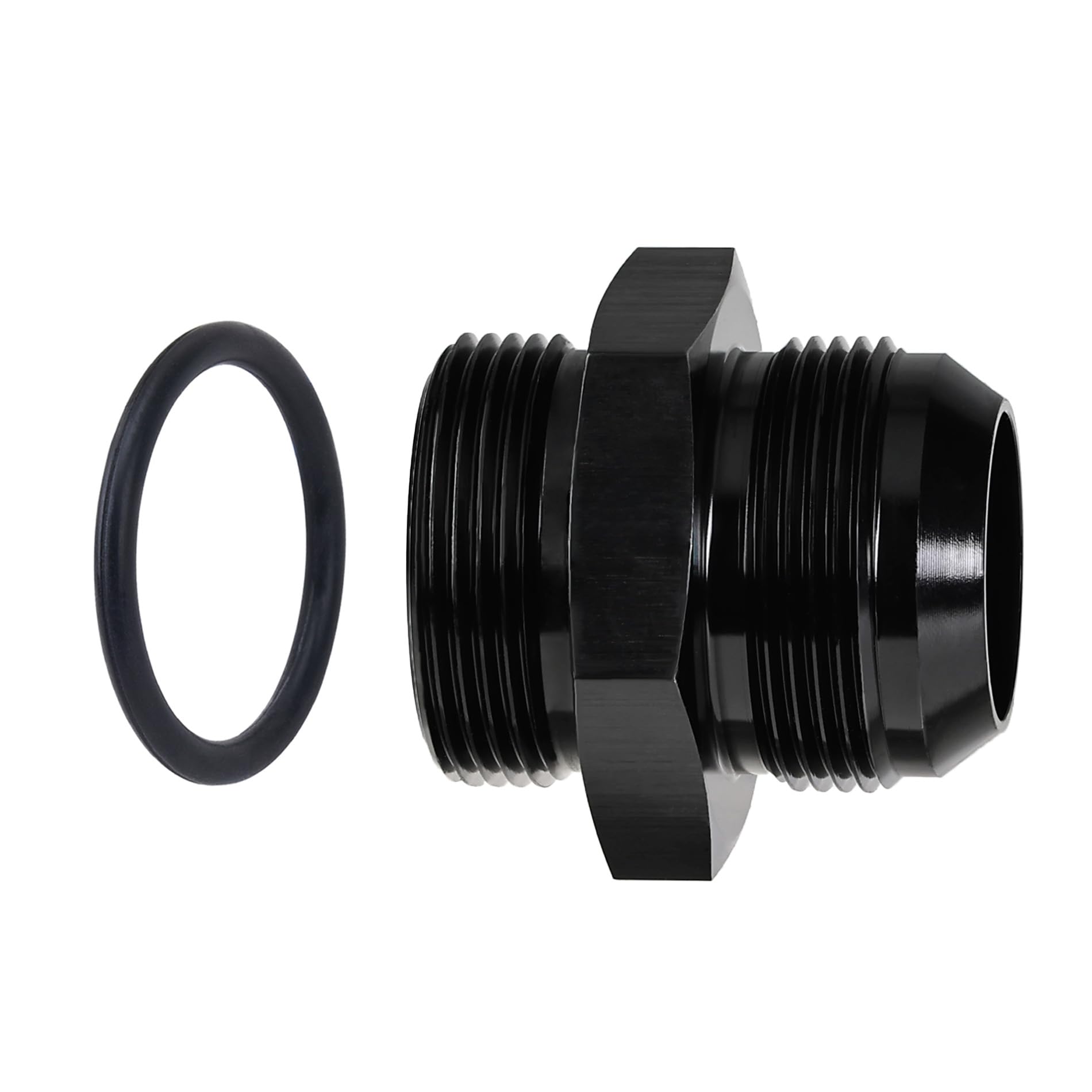 EVIL ENERGY 20AN Flare to 20AN ORB Male Fuel Rail Adapter Fitting Black