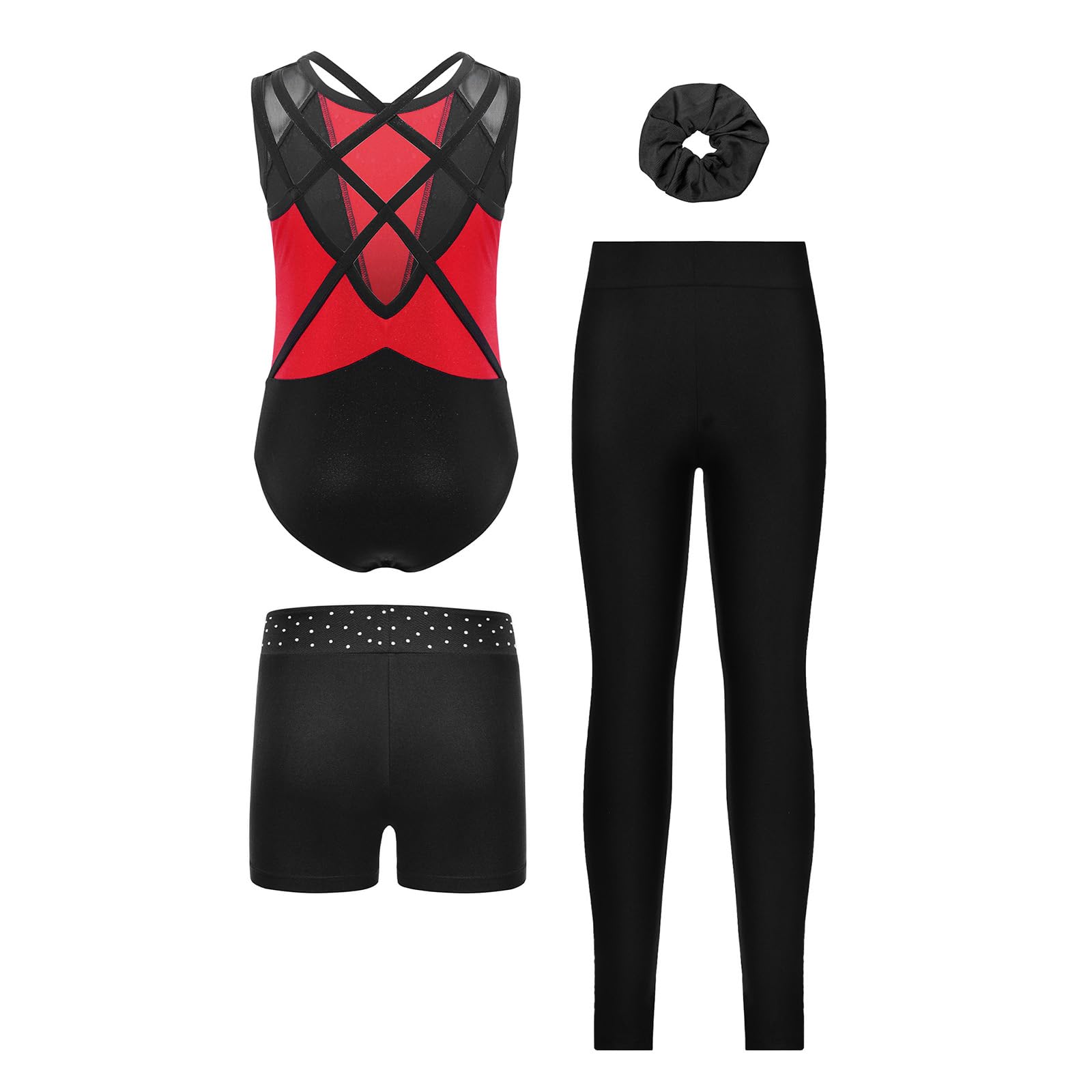 Body Ginnastica Bambina Con Leggings E Pantaloncini Ragazze Ginnastica Leotards Abbigliamento Allenamento Abbigliamento Pattinaggio