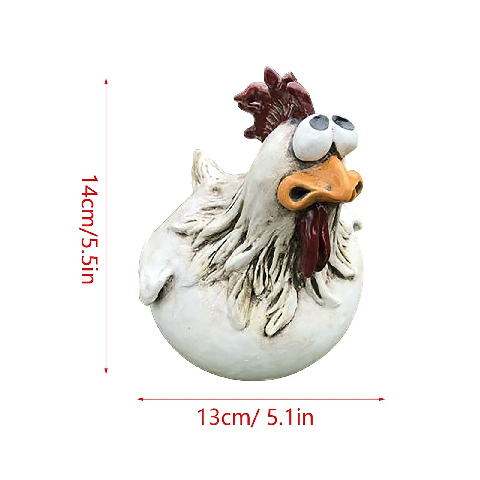 3 Statuine Polli In Legno Decorativi - Family Set Per Cucina E Casa | Decorazione Rustica Divertente - Foto 5