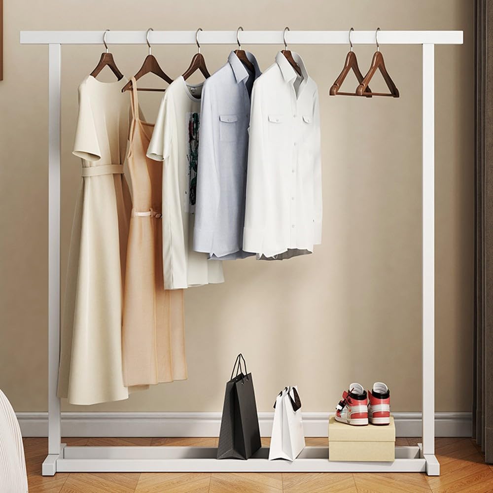 Appendiabiti Da Terra Con Ripiani - In Legno Massello, 120x40x125cm, Multifunzionale Per Camera E Soggiorno - Foto 5