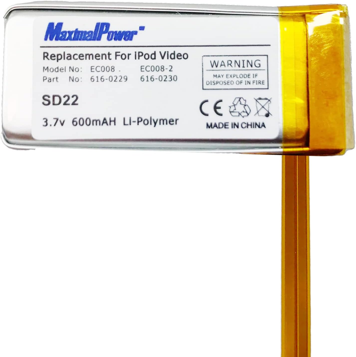 Battery Replacement for iPod Classic 6th GEN A1238 (80GB