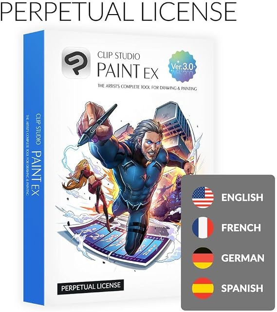 CLIP STUDIO PAINT EX - Version 3 | Perpetual License | for Windows and macOS