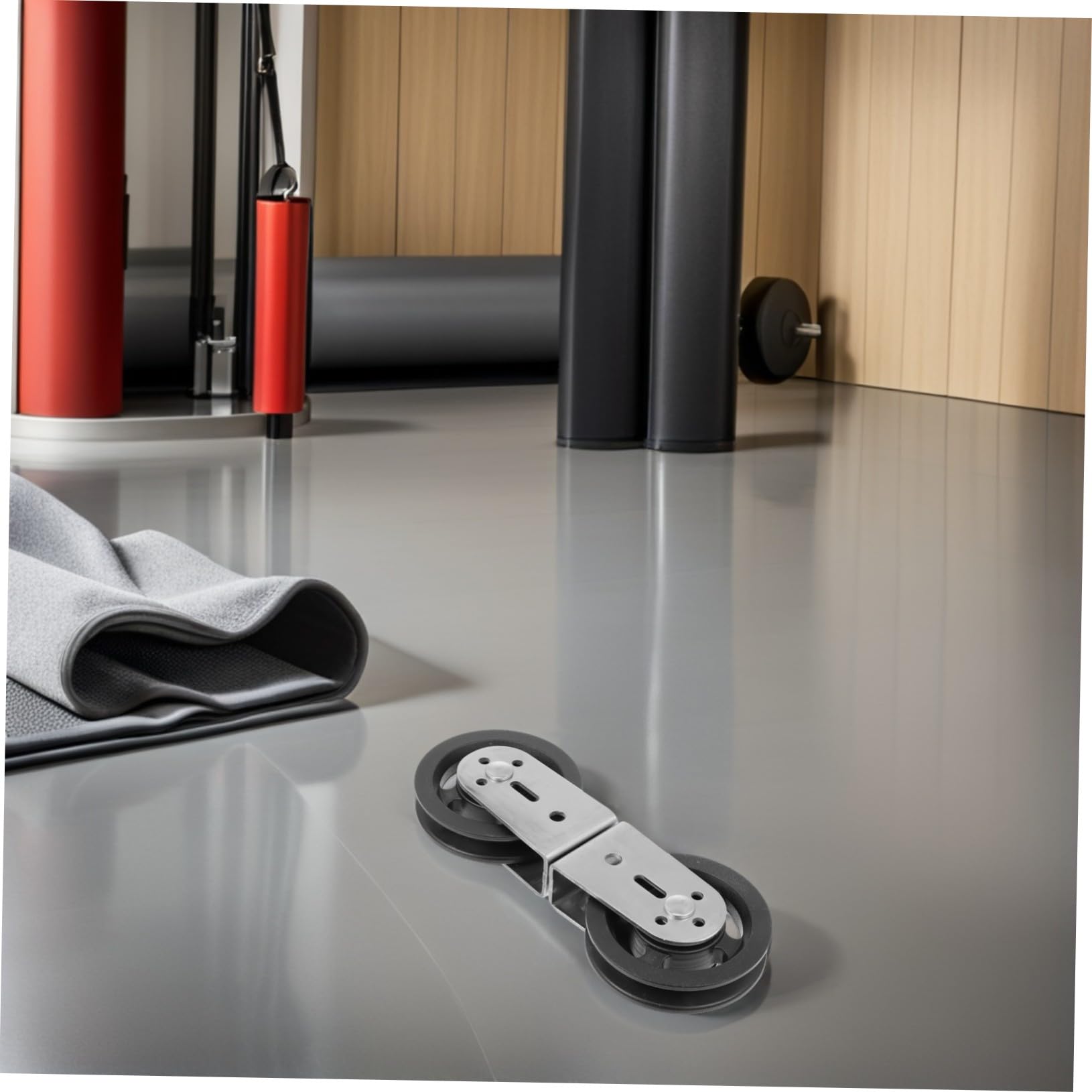 Toyvian 2 Piezas Equipo De Fitness De Doble Polea Polea Giratoria Silenciosa para Entrenamiento Casa para Gimnasio para Ejercicios Pesas y Tendedero