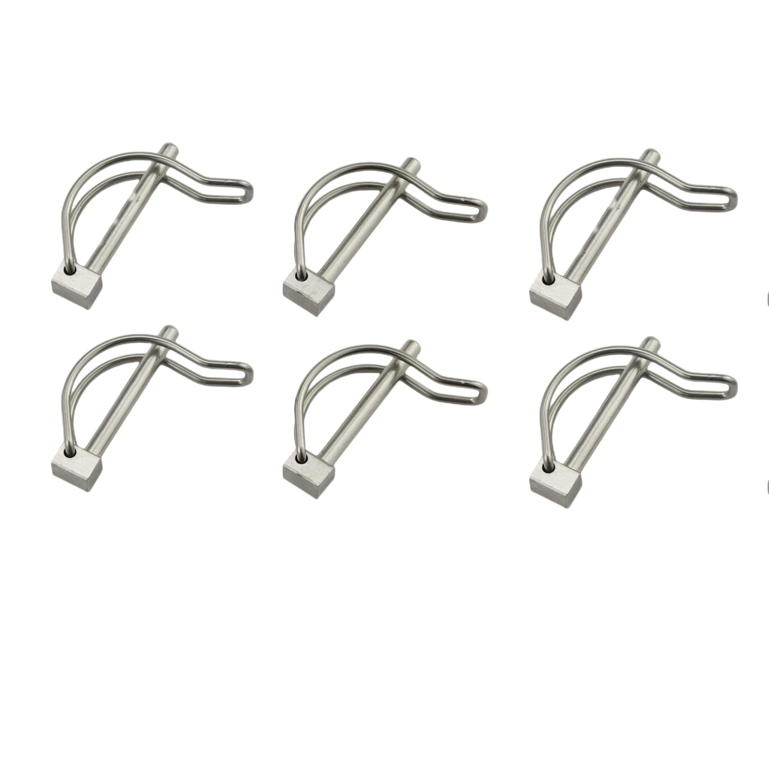 Keehui Quick Lock Release Trailer Towing Coupler Safety Pin Stainless Steel 316 Dia 4.5MM(3/16in) Cotter pins Bicycle Stroller Cargo Boat Stage Leg