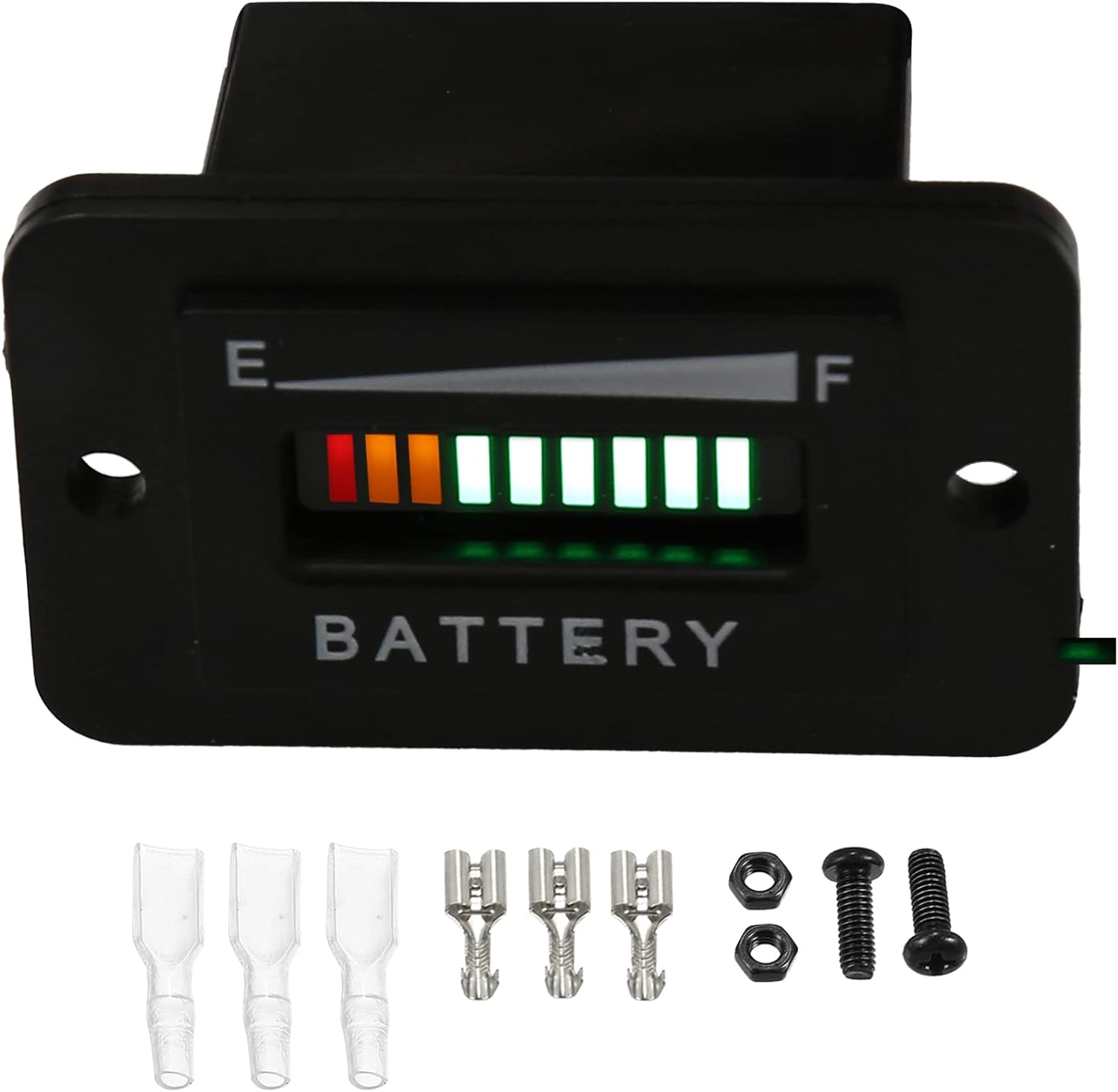 X AUTOHAUX 48V LED Battery Golf Cart Battery Gauge 48 Volt