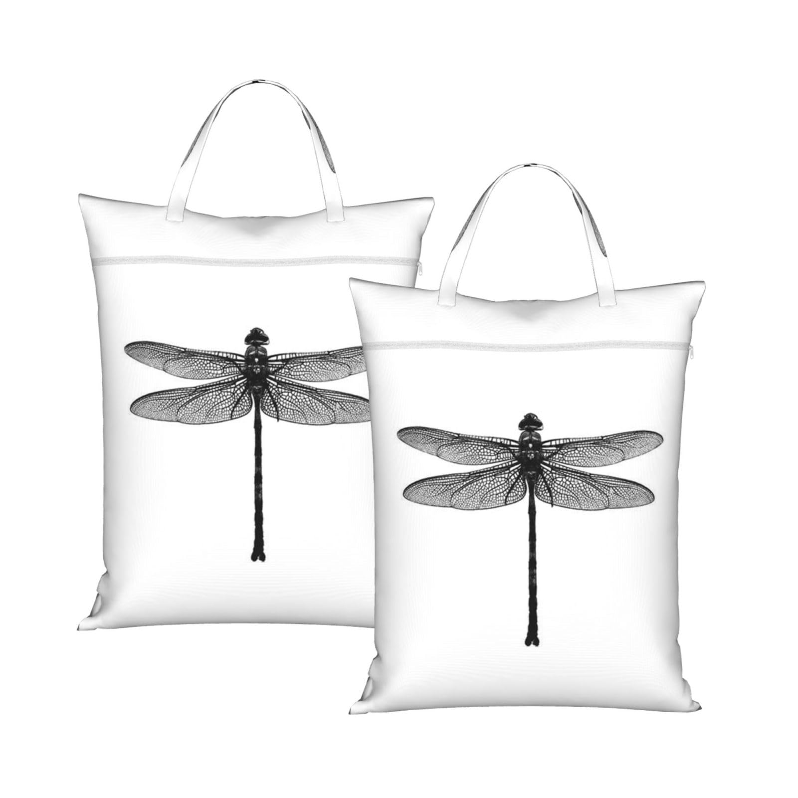 YFSGDLBN Dragonfly printed Travel dirty laundry bag clothes pack Storage Basket Bag