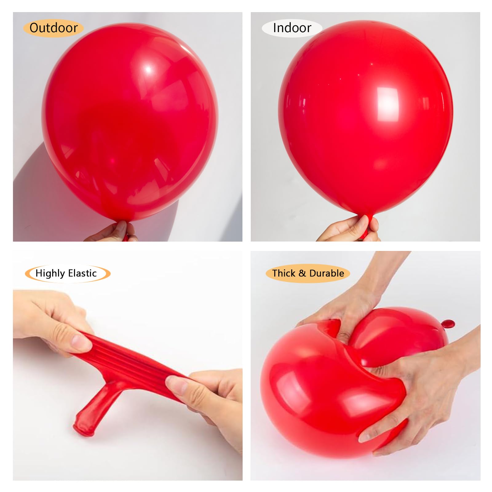 Amazon | 赤い風船、156個の異なるサイズパック、36、18、12、10、5