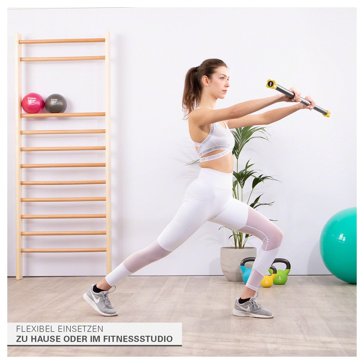 Sport-Tec Gewichtsstange, Hantelstange, Langhantel, Gewichtsstab, Aufbewahrungsständer