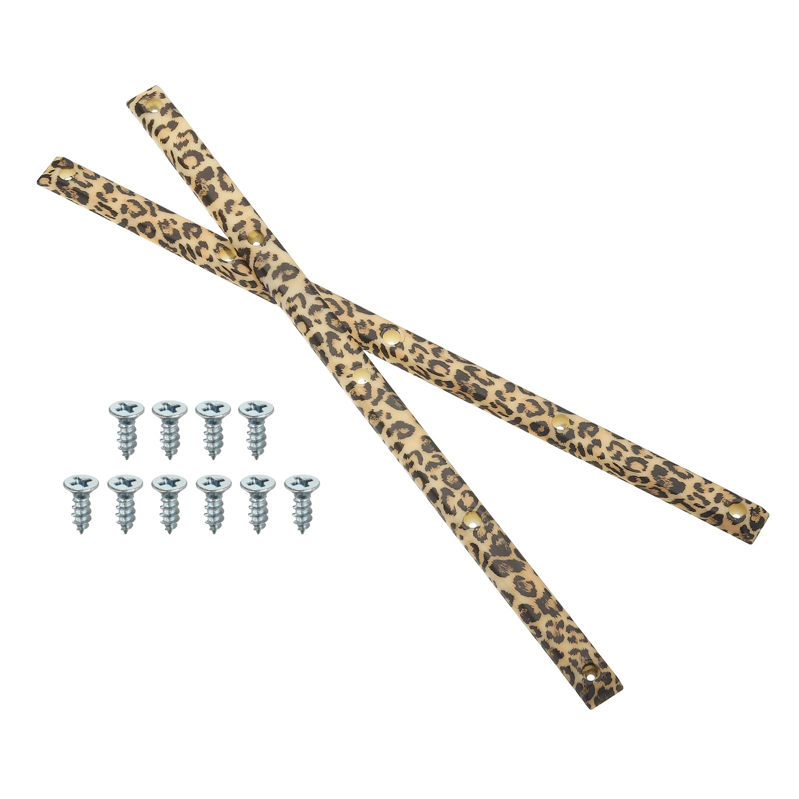 Rails de skate PATIKIL léopard avec vis de fixation pour longboard
