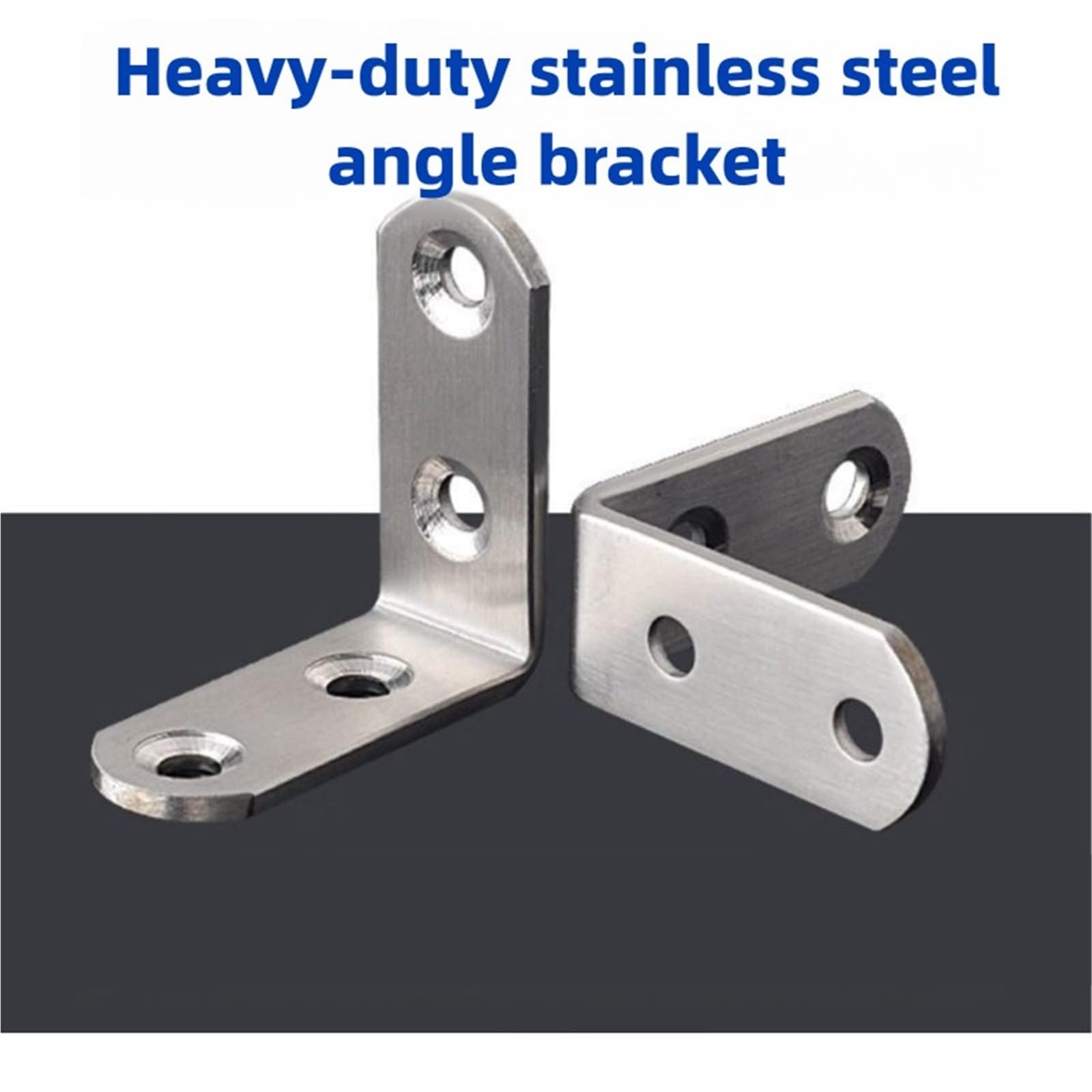 20/30/50 Stück Edelstahl L-förmiger Eckcode 90 Grad L-Verbindungsklammern Möbelschrank Winkelverbinder Regaltürhalterung mit Schraube für Möbel, Winkel Bracket(30pcs)