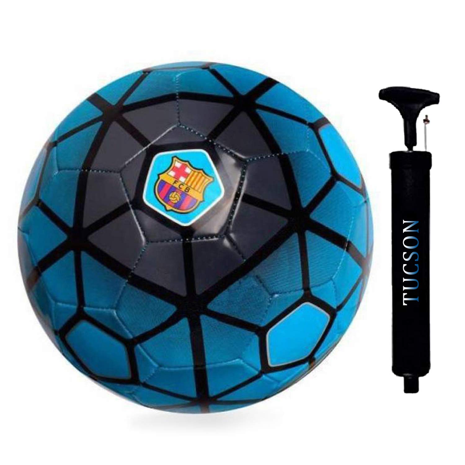 Tucson PVC Hand Sewn Football (Size_5_Blue & Black) Pack of 1 (B07N1PWL2L) Amazon Price History, Amazon Price Tracker